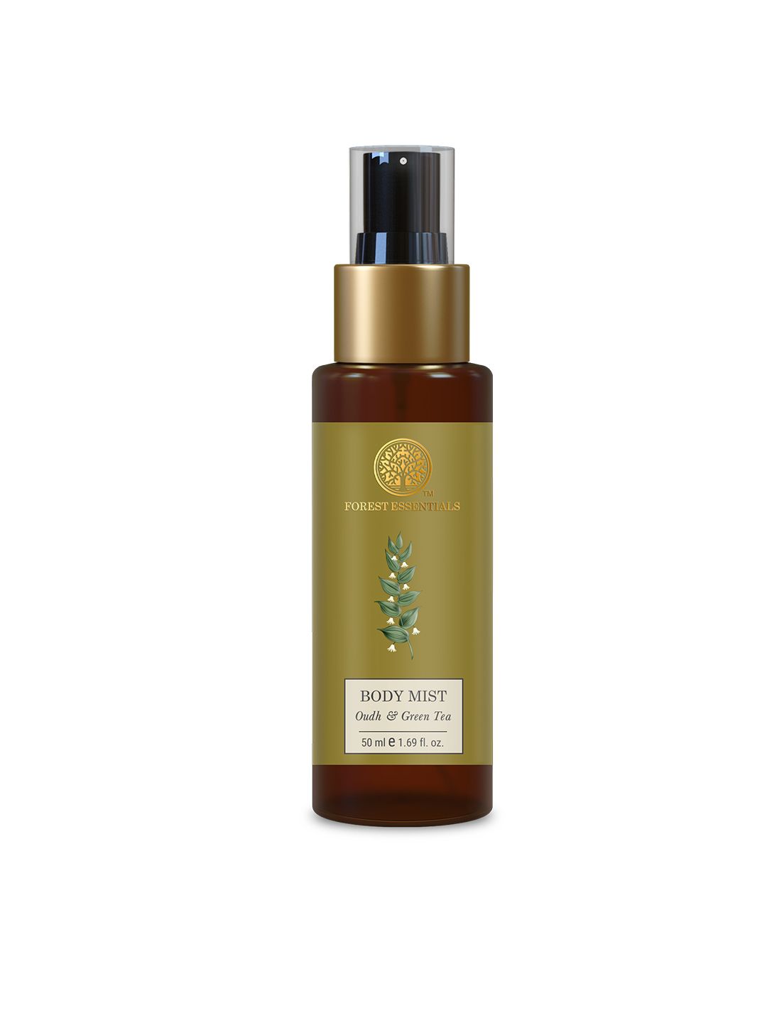 Forest Essentials Hydrating Body Mist Spray Oudh & Green Tea with Floral Fragrance - 50ml-picture-41