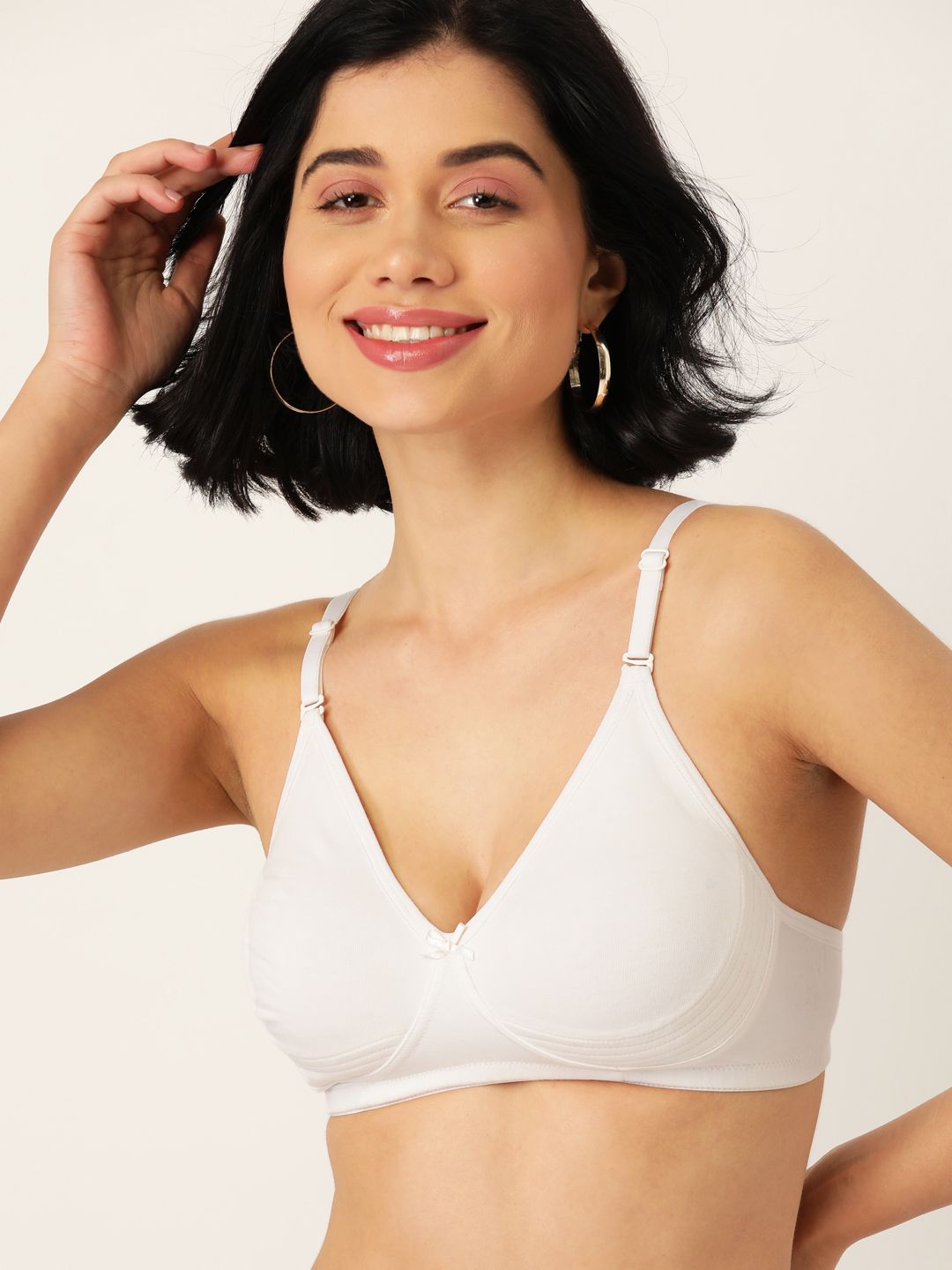 DressBerry White Solid Non-Wired Non Padded Everyday Bra LA14-03-image-31