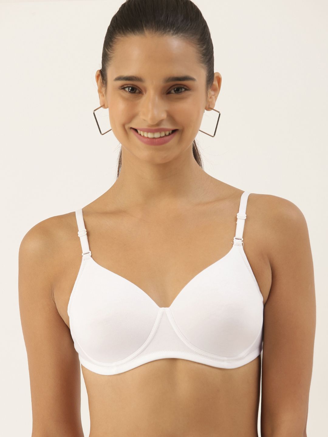 DressBerry White T-shirt Bra Full Coverage Padded 1764-02-WHITE-picture-25