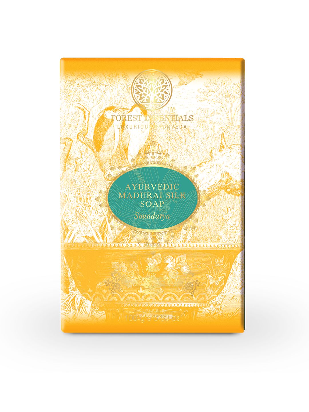 Forest Essentials Ayurvedic Handmade Illuminating Silk Soap Soundarya With Gold - 100g-picture-50