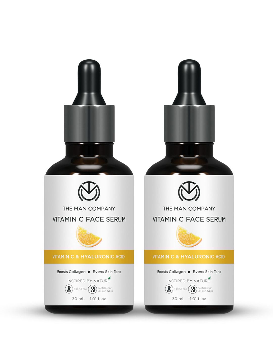 THE MAN COMPANY Set of 2 Vitamin C Face Serum with Hyaluronic Acid