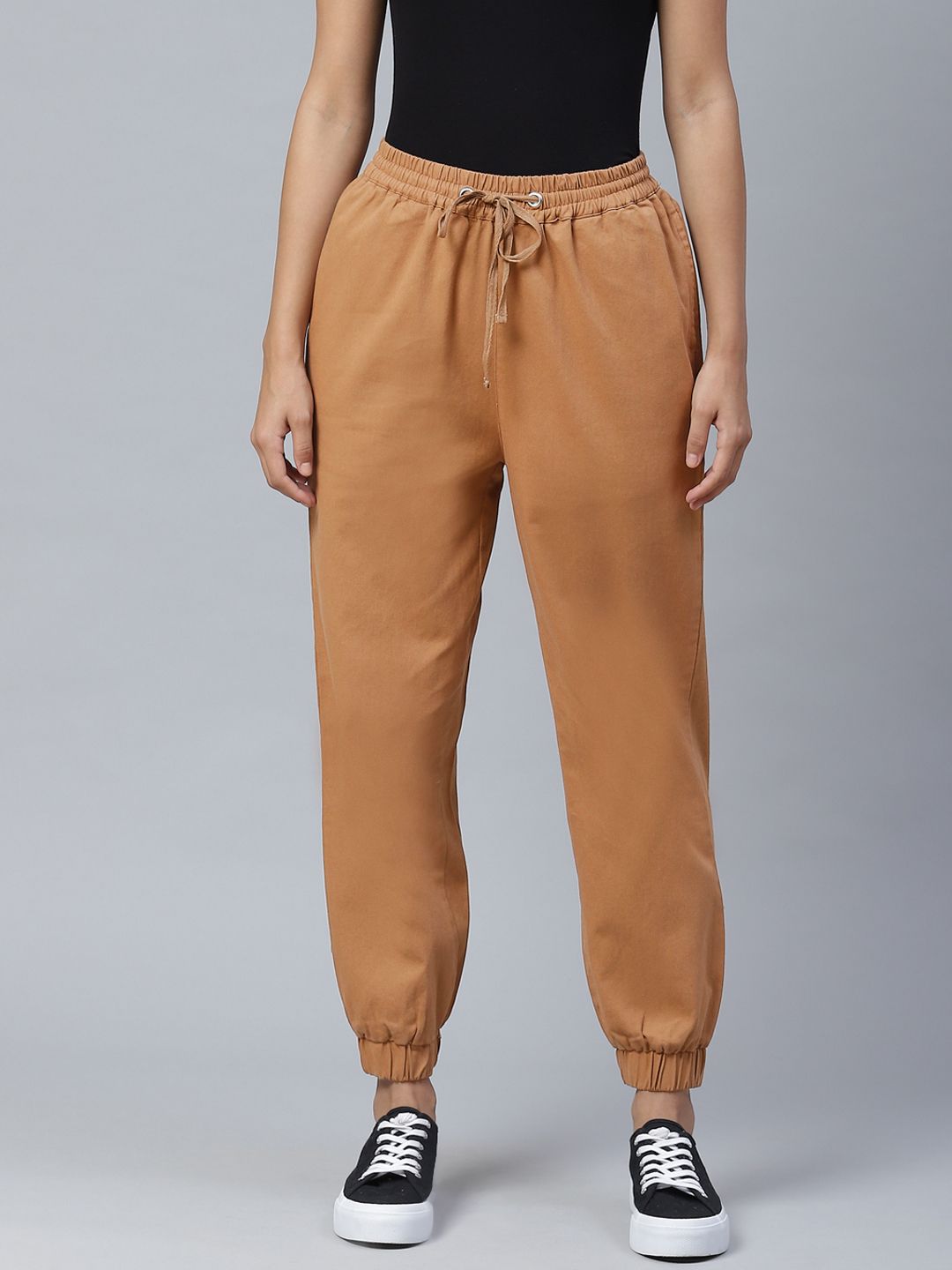 Brown regular track pants - Buy Brown regular track pants online in India