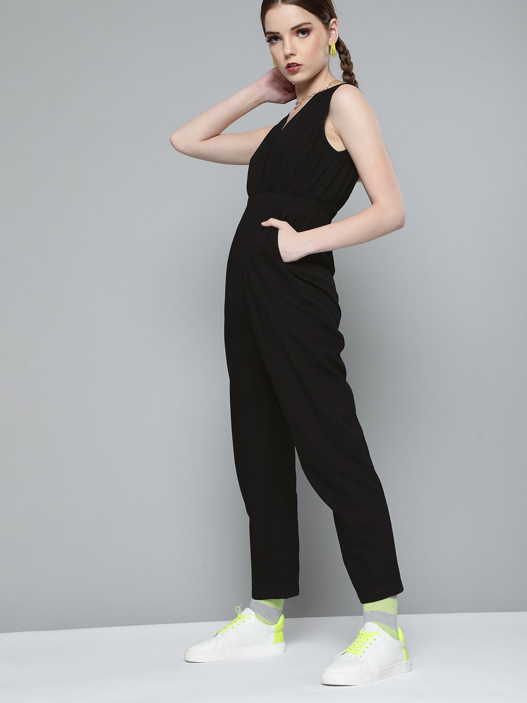 Mango Navy Jumpsuit with Contrast Stitching, Women's Fashion, Dresses &  Sets, Jumpsuits on Carousell