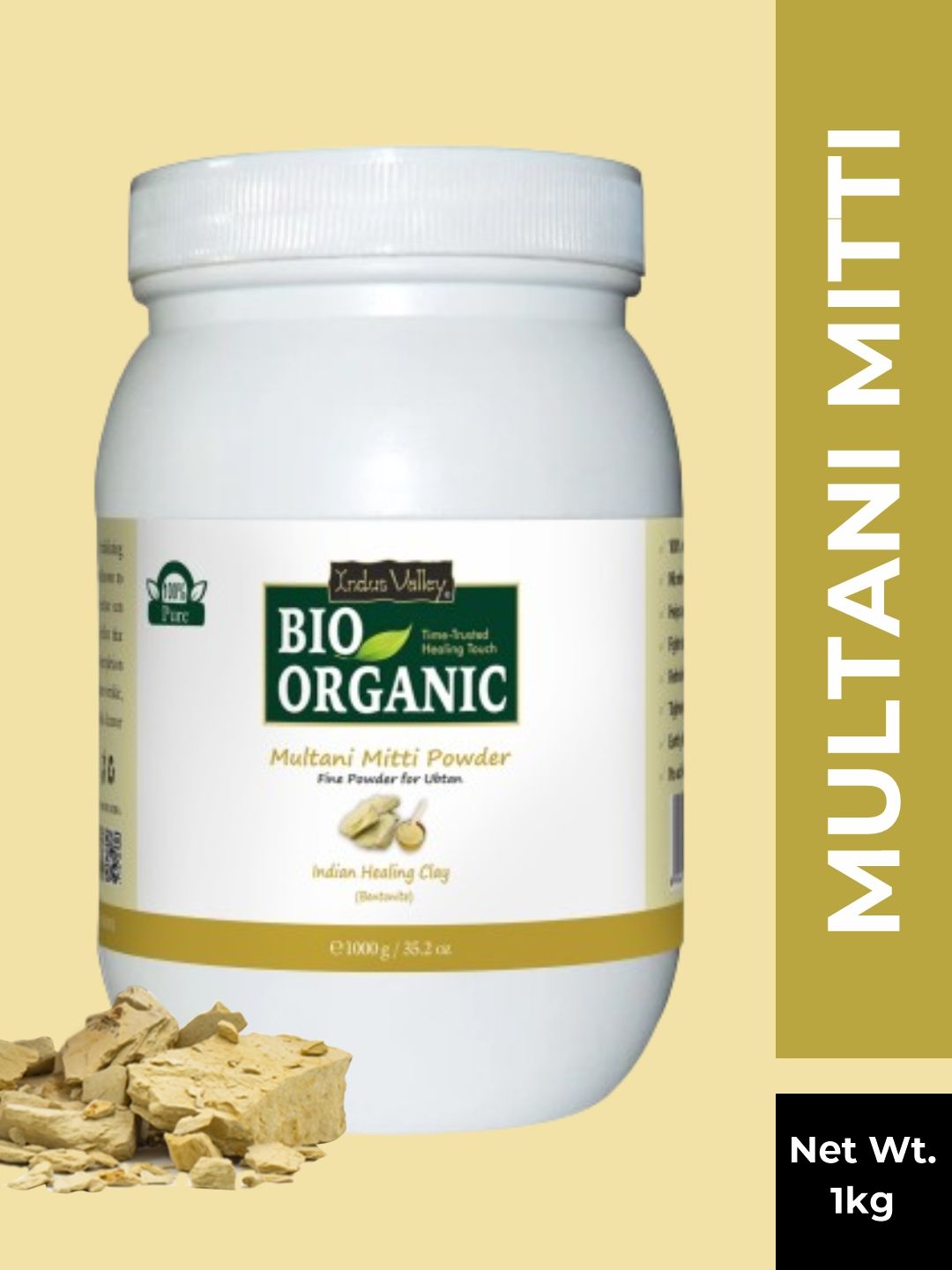 Indus Valley Bio Organic Multani Mitti Powder 1Kg-picture-30