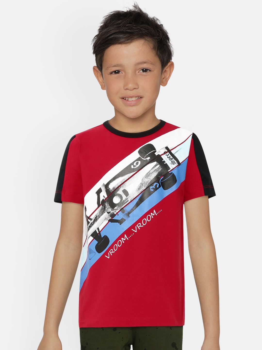 LAdore Boys Red Printed Round Neck T-shirt-picture-16