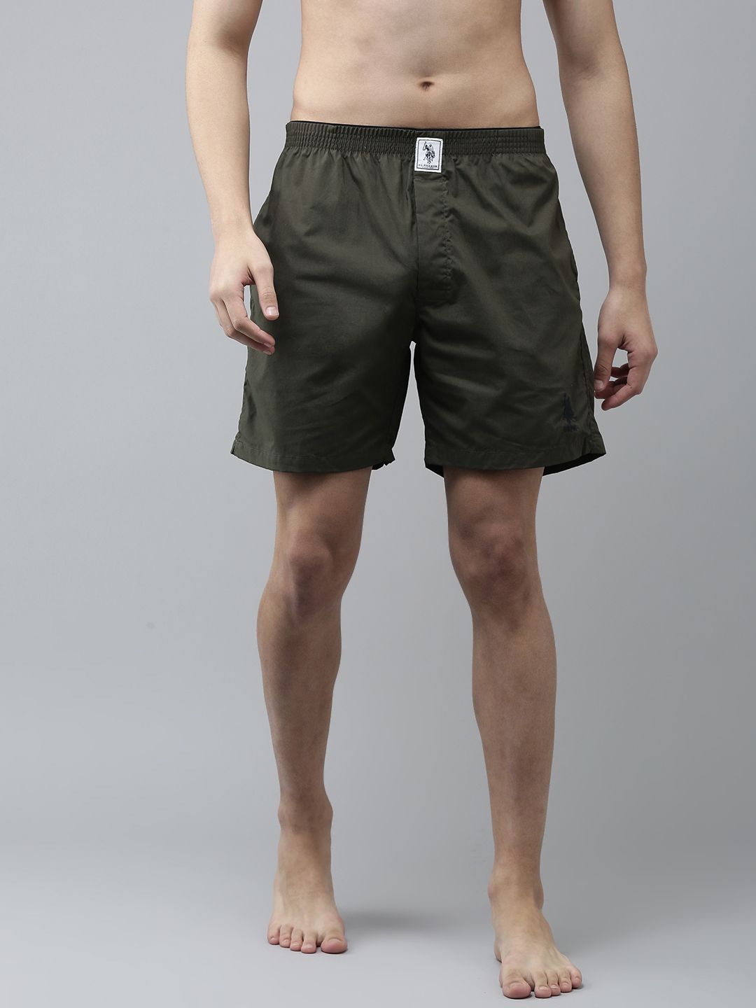 U.S. Polo Assn. Men Olive Green Solid Boxers 8905202127376-image-13