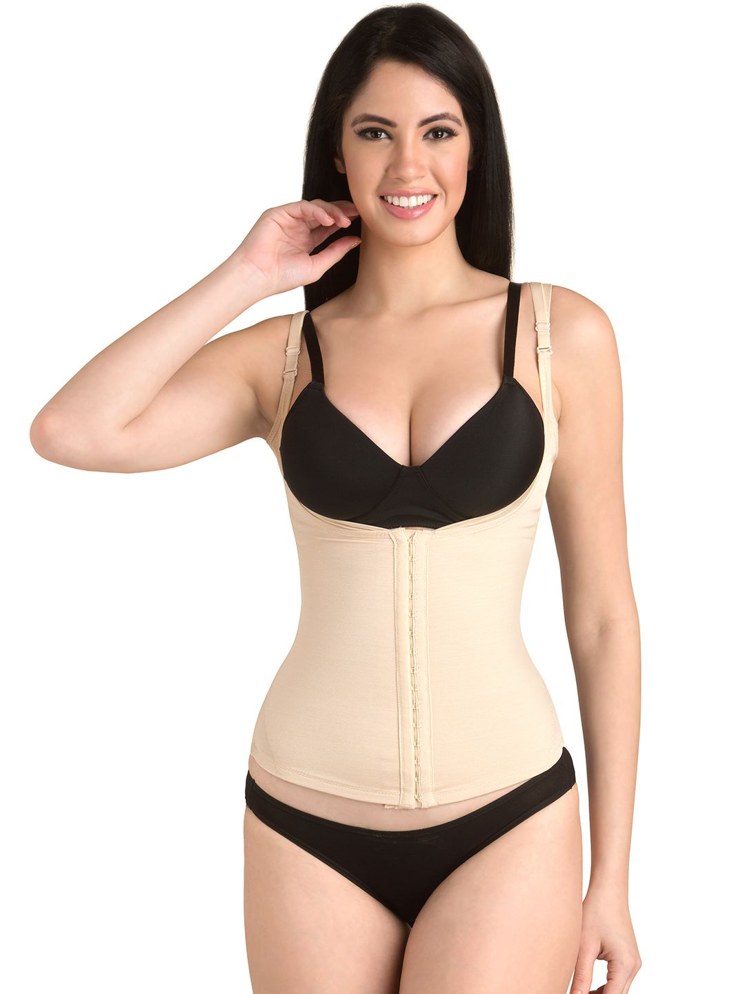 Swee Iris - Women's Shapewear - Low Waist and Short Thigh Shaper (Black &  Nude Pack of 2)