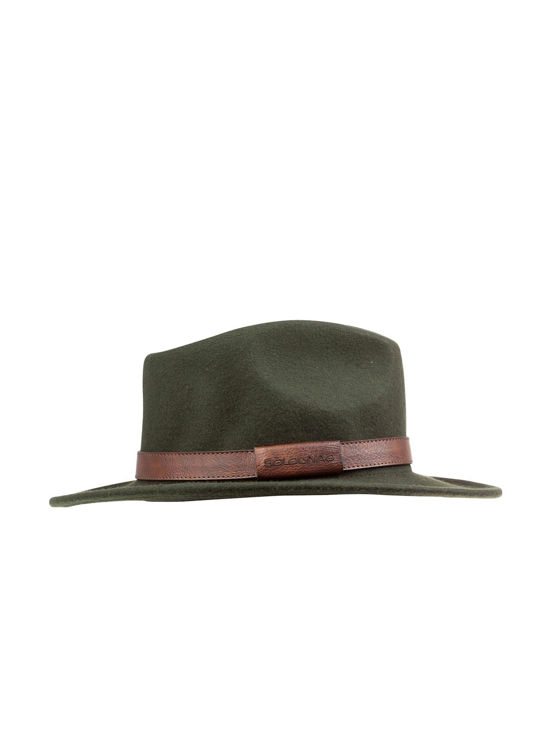 SOLOGNAC By Decathlon Men Olive Green Solid Woolen Water Repellent Fedora Hat-picture-27