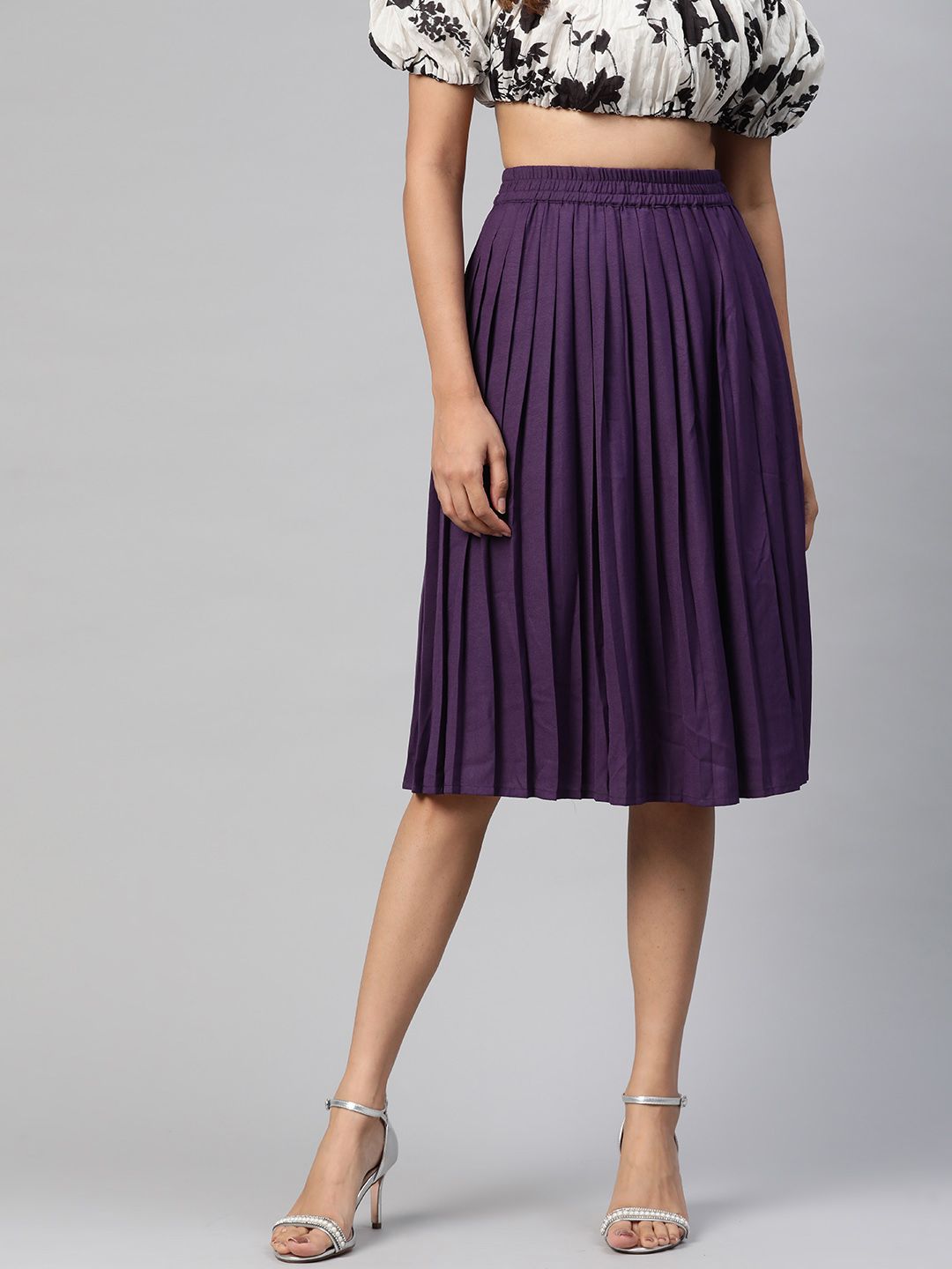 HERE&NOW Blooming Beauty Tiered Maxi Pure Cotton Skirt