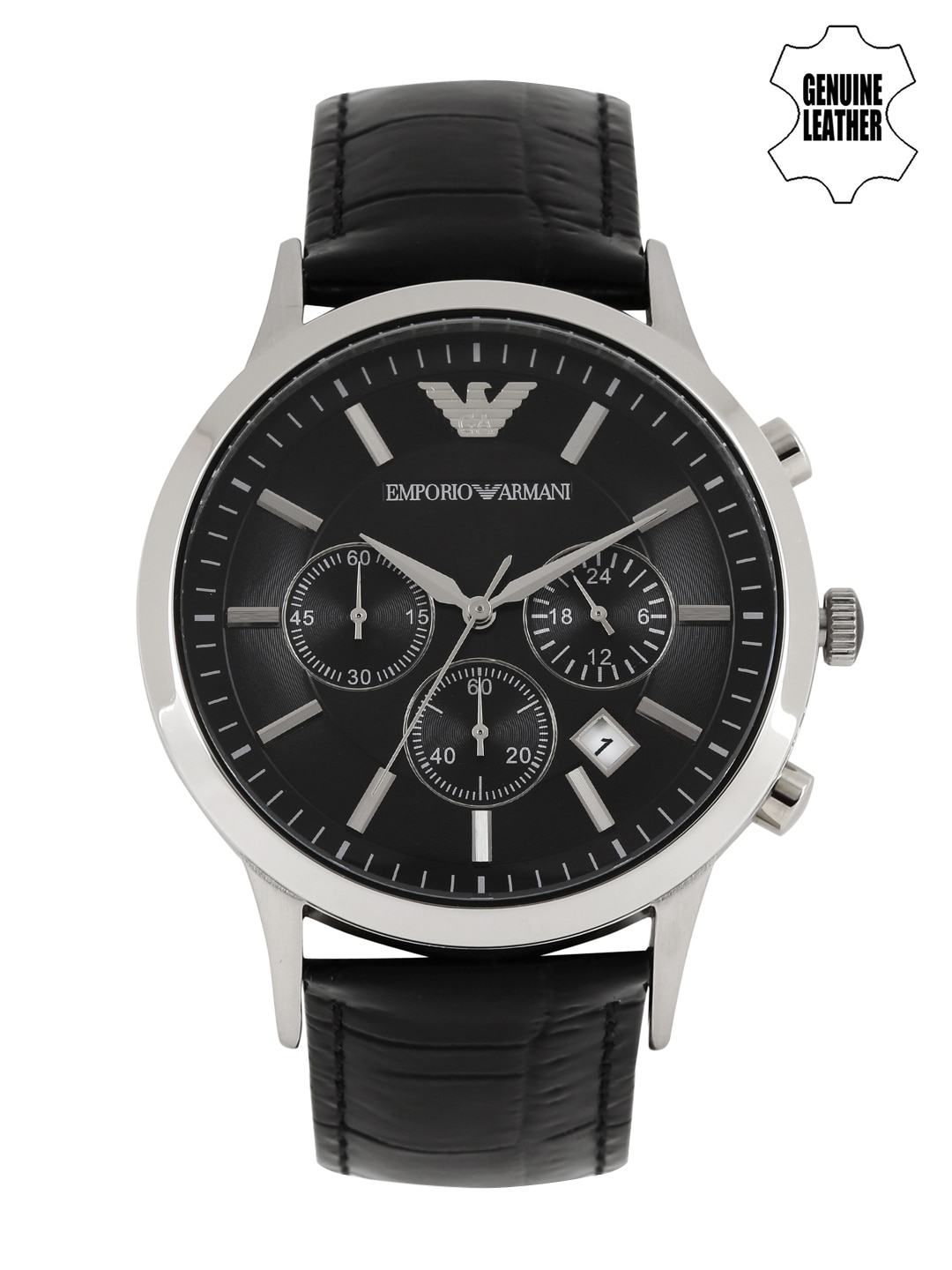 Emporio Armani Men Black Chronograph Dial Watch AR2447 - Price History