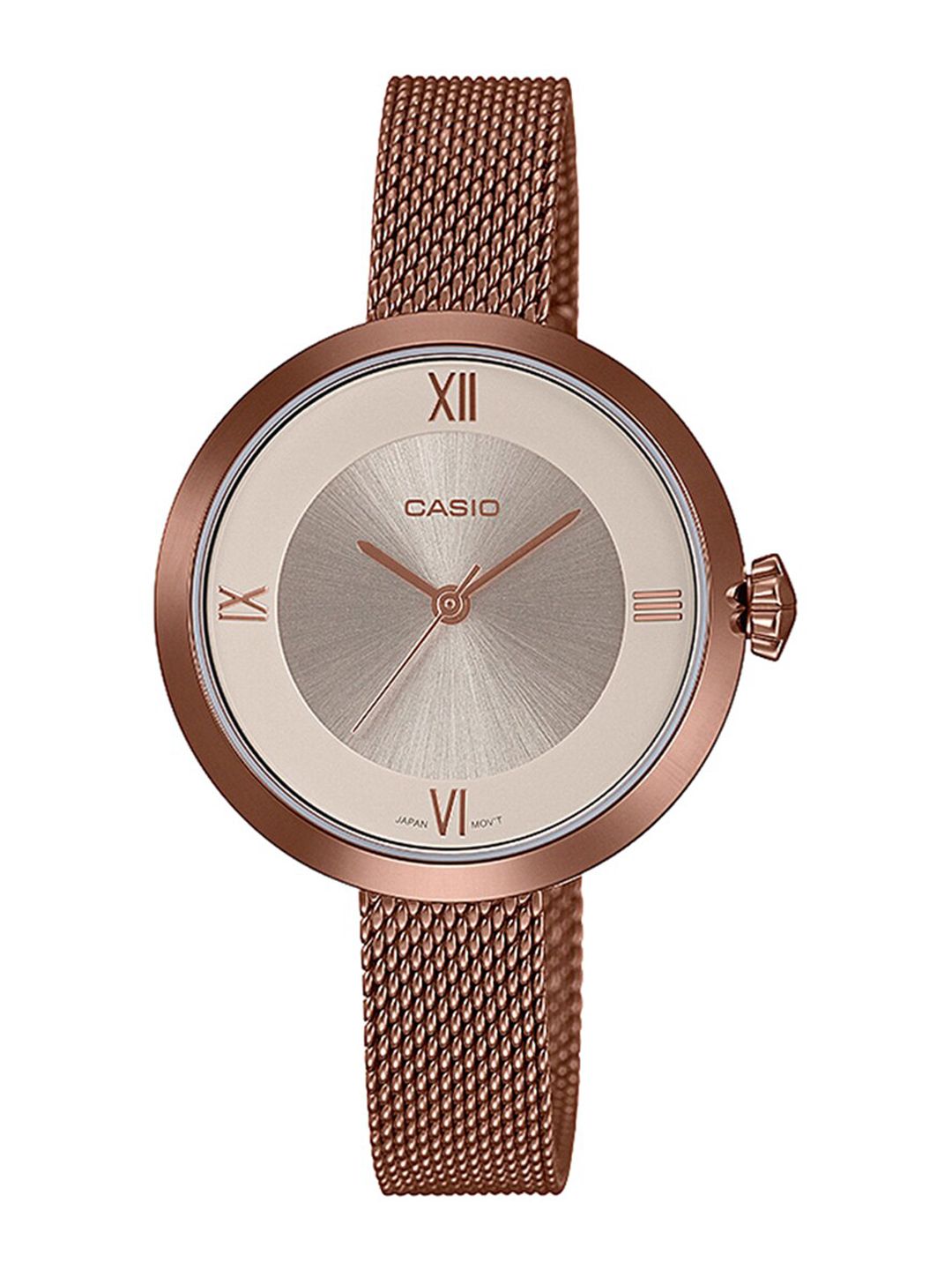 Casio Women Rose Gold Analogue Watch – Elegant Design
