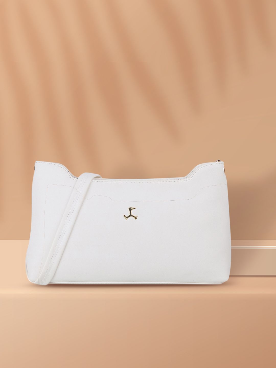 Mochi White Textured Hobo Bag-picture-22