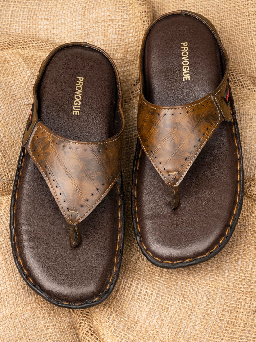 Provogue Men Brown & Black Printed Slip-On-picture-12