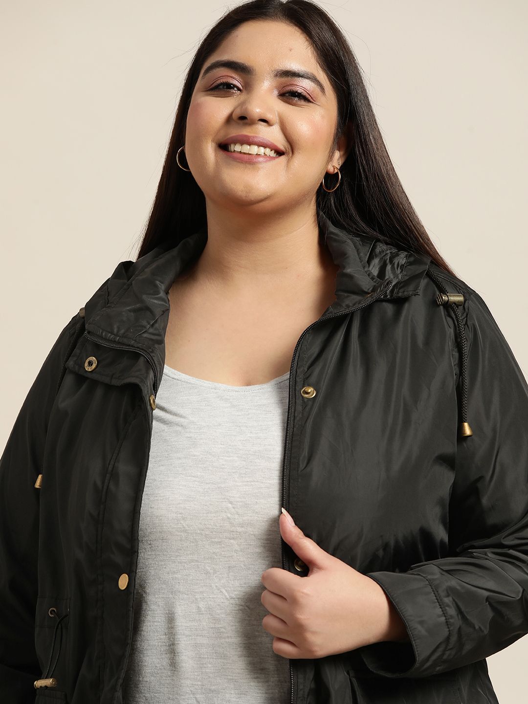 Sztori Women Black Solid Tailored Jacket-picture-40