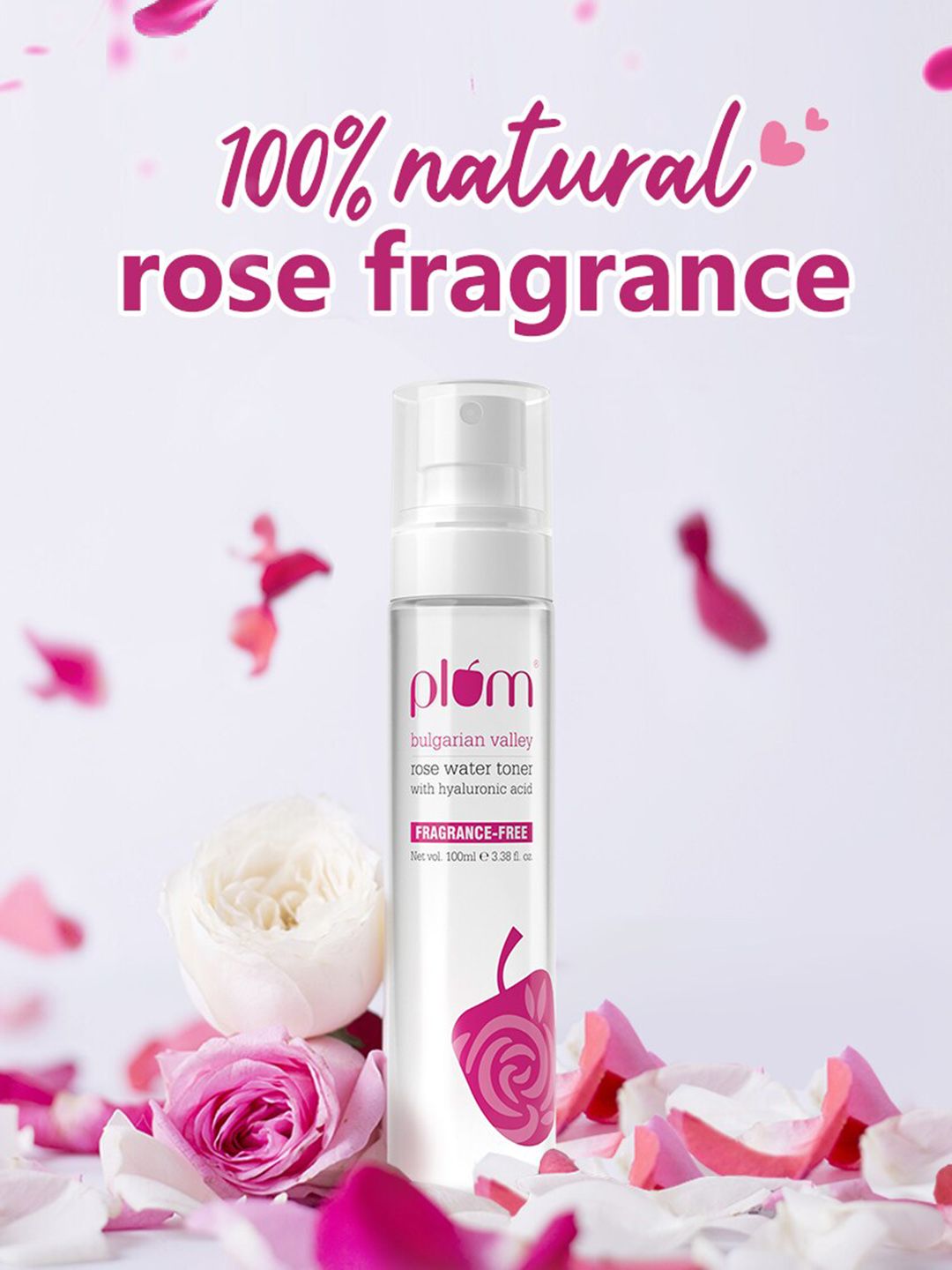 Plum Bulgarian Valley Rose Water Spray Toner With Hyaluronic Acid To Hydrate Skin - 100 ml-picture-25