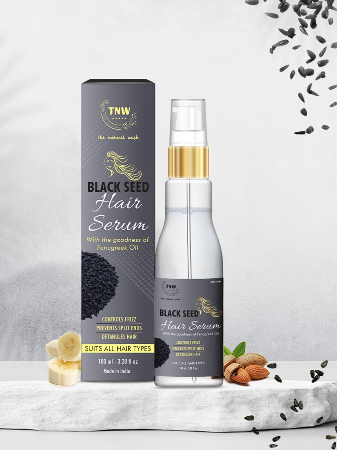 TNW The Natural Wash Black Seed Hair Serum - Controls Frizz 100ml-picture-27