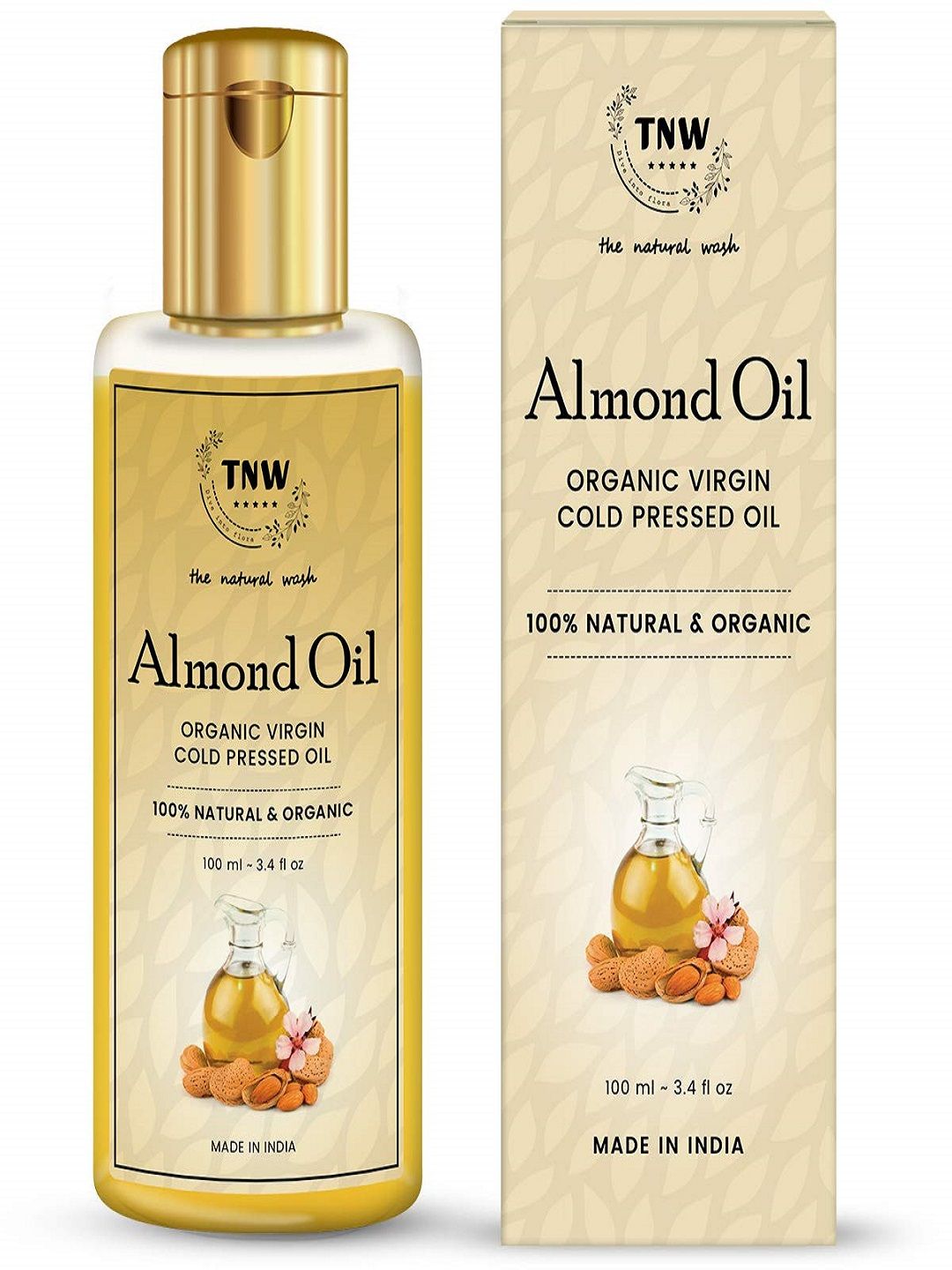 TNW the natural wash 100% Natural & Organic Virgin Cold Pressed Almond Oil - 100 ml-picture-16