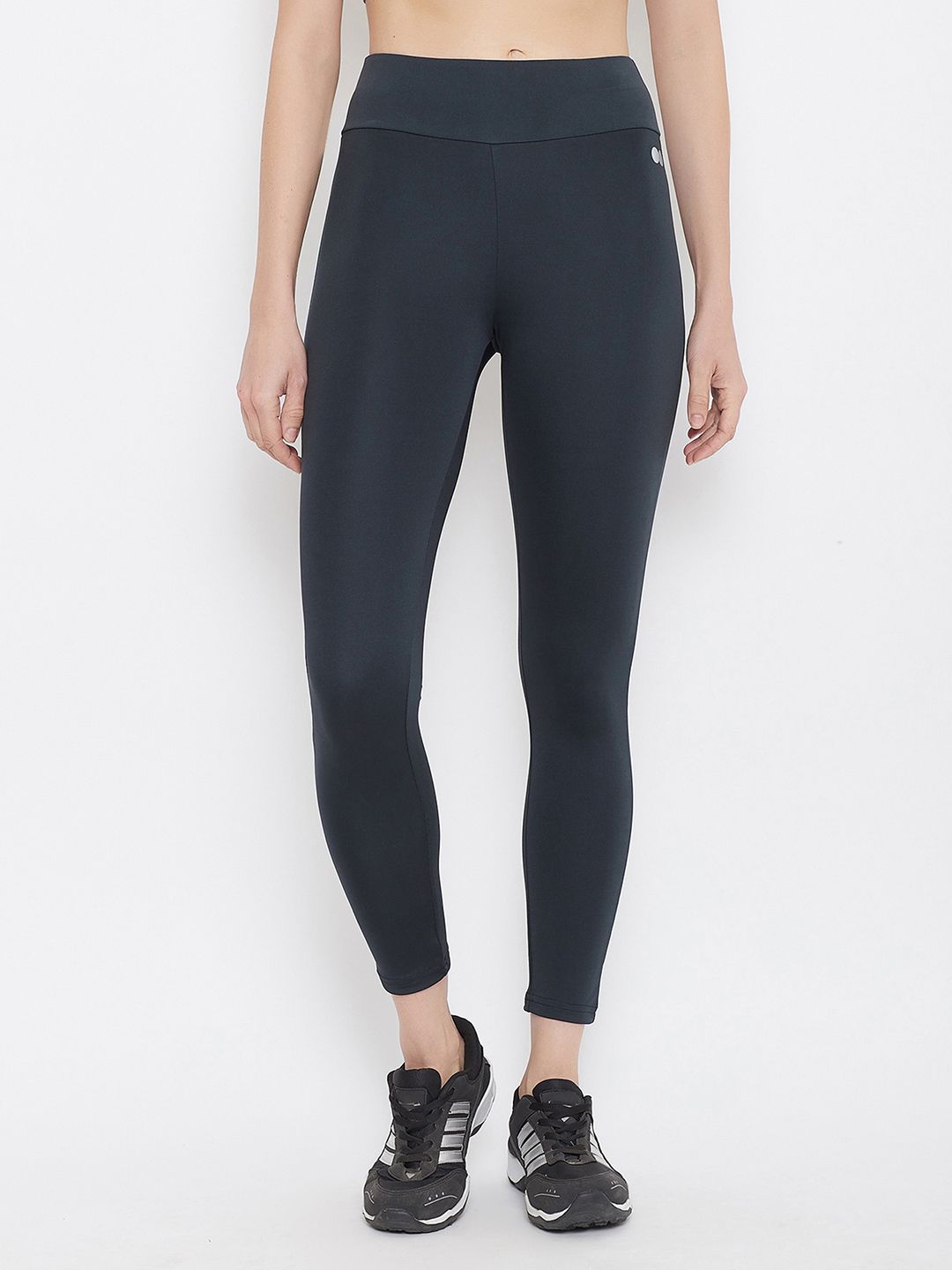 Clovia Women Navy Blue Solid Tights-picture-37