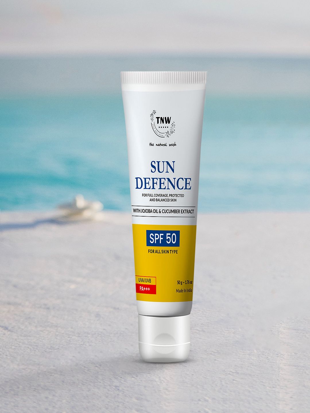 TNW the natural wash Sun Defence Sunscreen SPF 50 Protection Cream - 50 gm-image-47