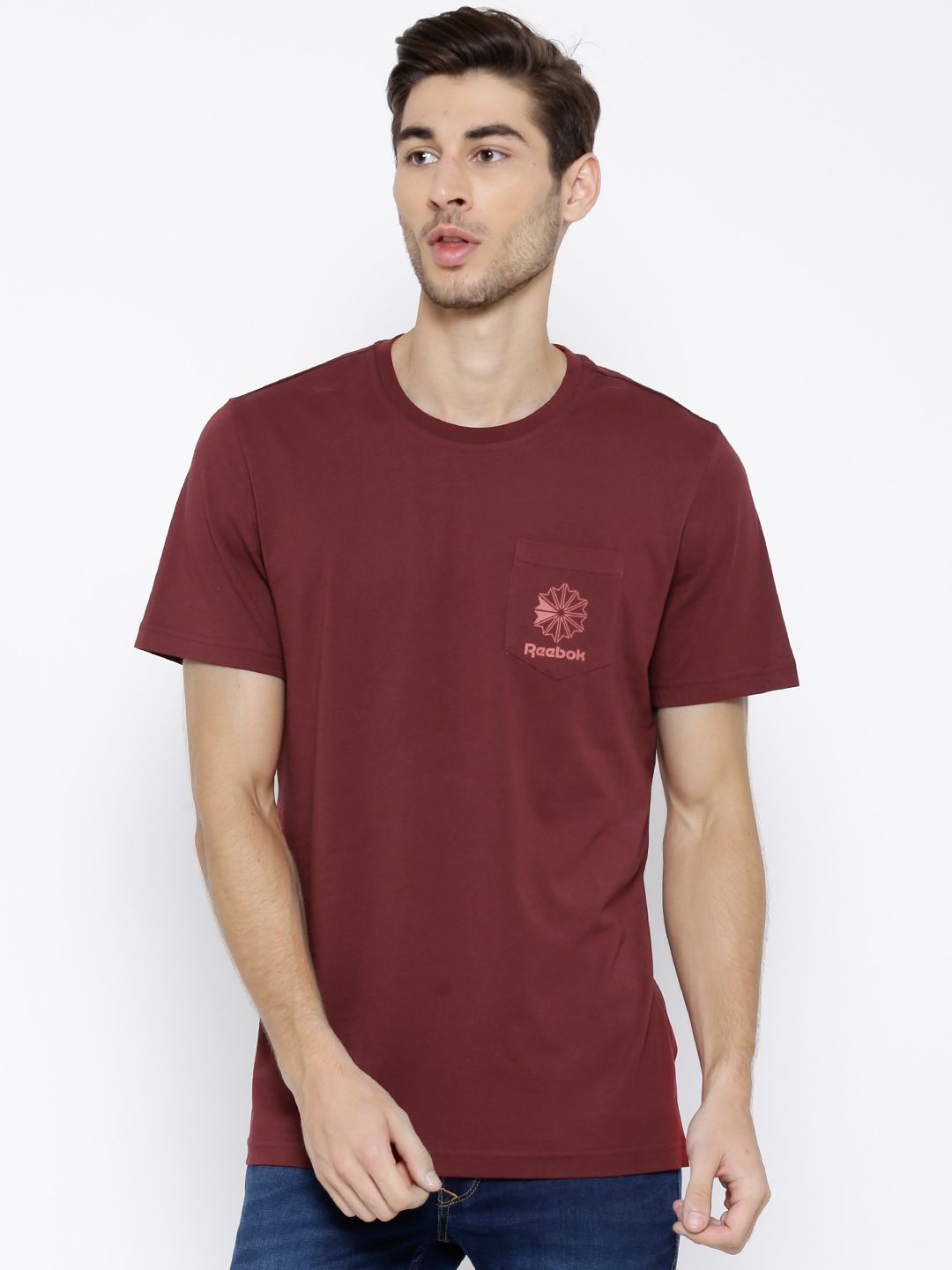 reebok classic t shirt marron