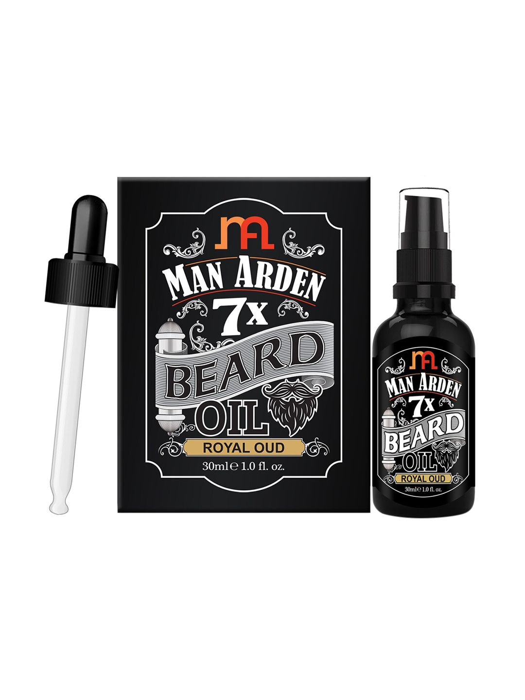 Man Arden Pack Of 2 7X Beard Oil Royal Oud 30ml-picture-12