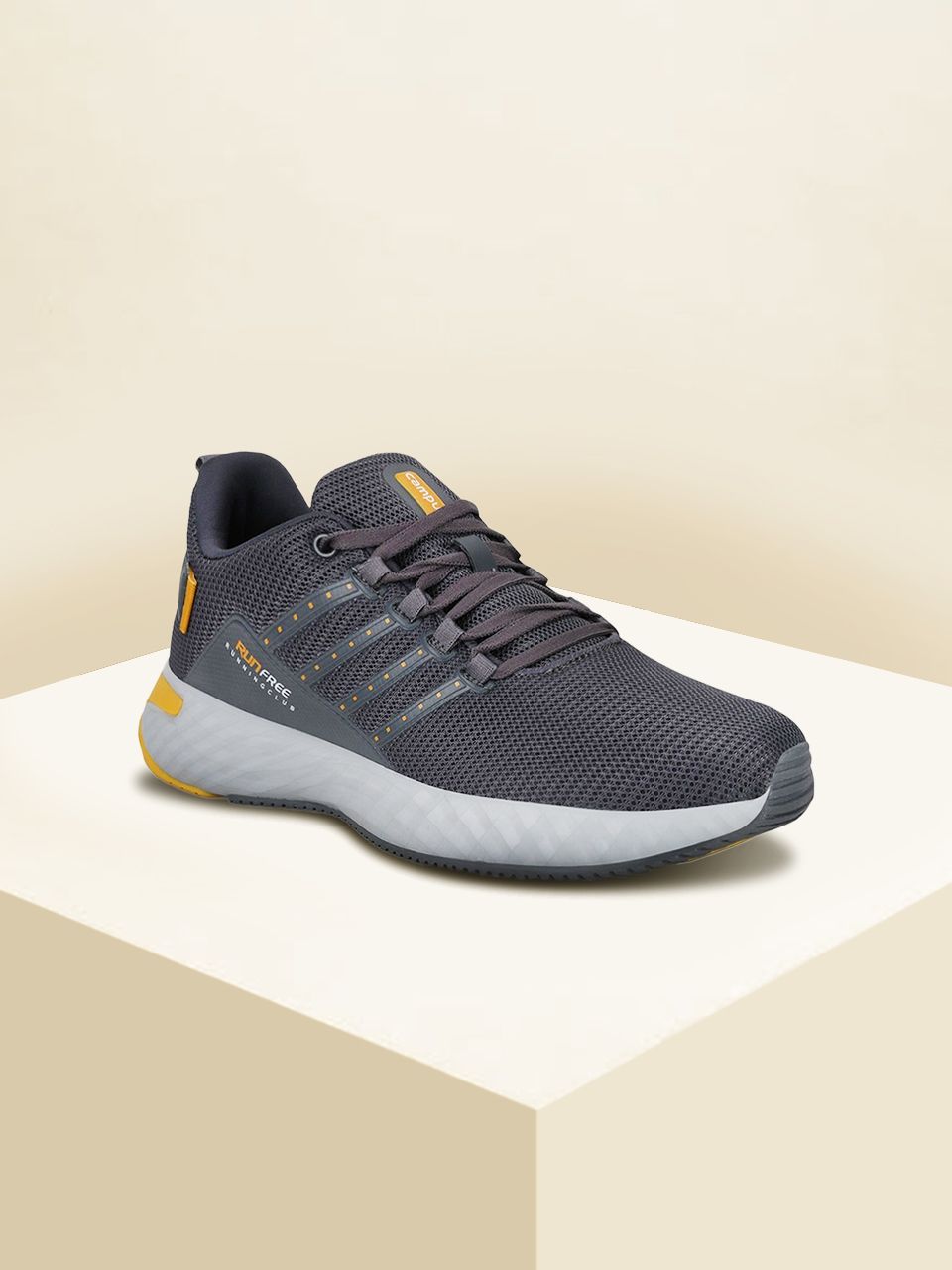 Campus Men Grey Mesh Running Shoes-picture-17