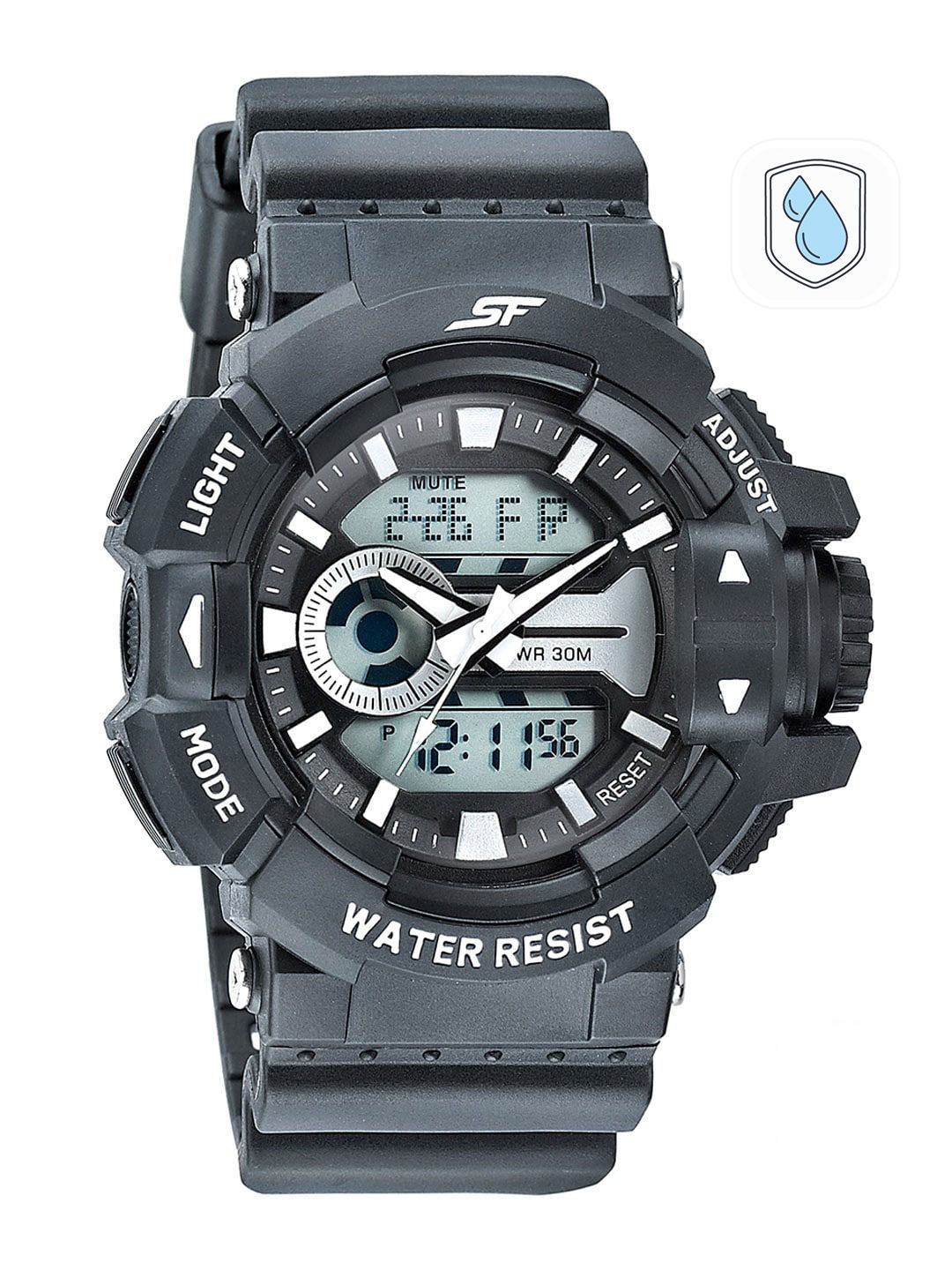 Sonata Men Grey Analogue and Digital Watch - 77118PP01W-picture-40