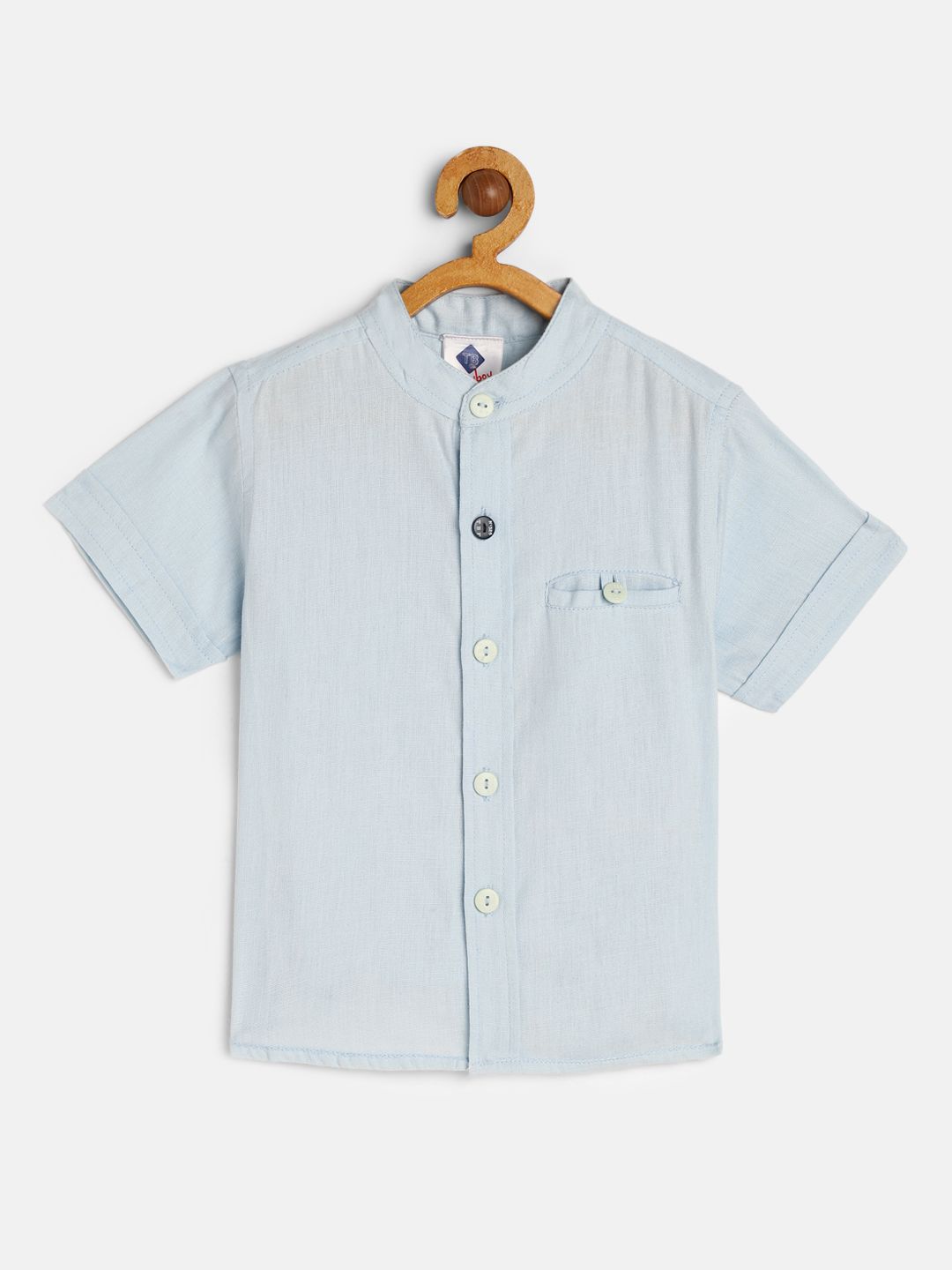 TONYBOY Boys Blue Premium Regular Fit Pure Cotton Casual Shirt-picture-14