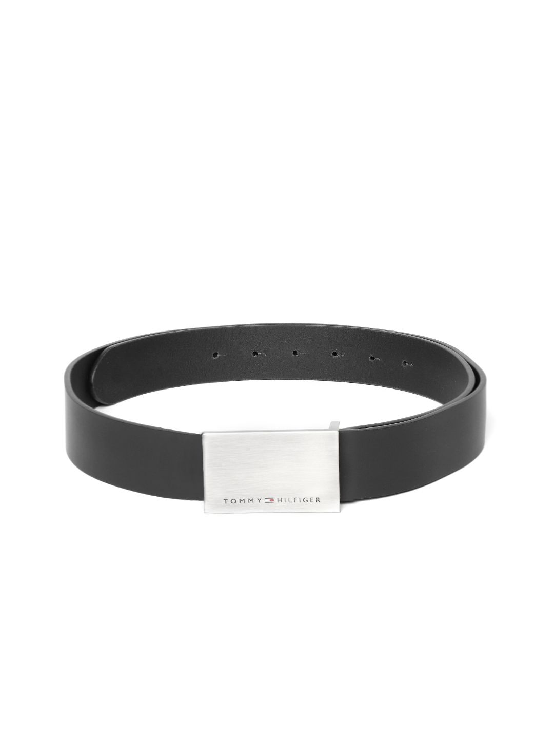 Tommy Hilfiger Men Black Leather Belt