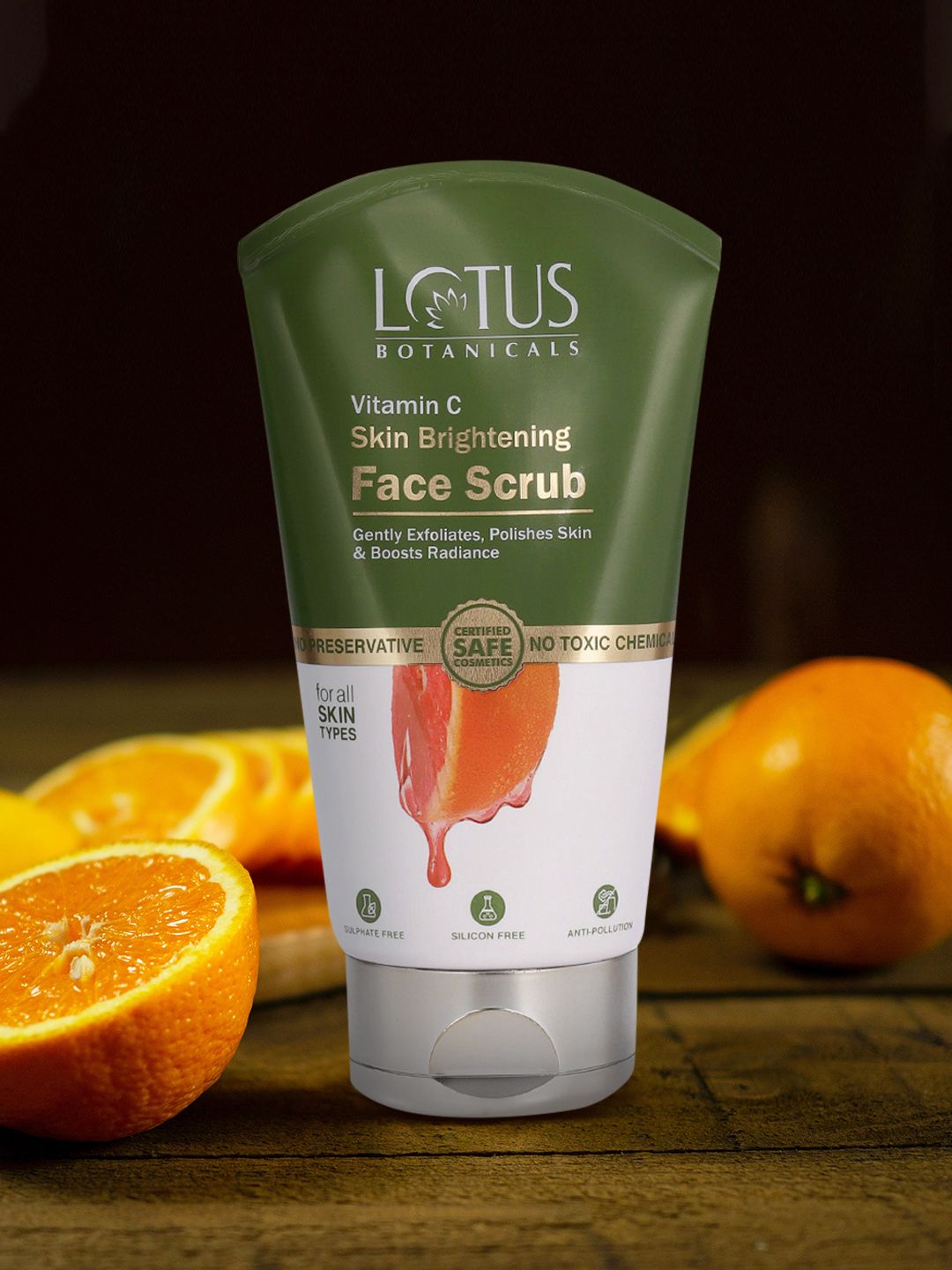 Lotus Botanicals Unisex Vitamin C Skin Brightening Face Scrub - 100 g