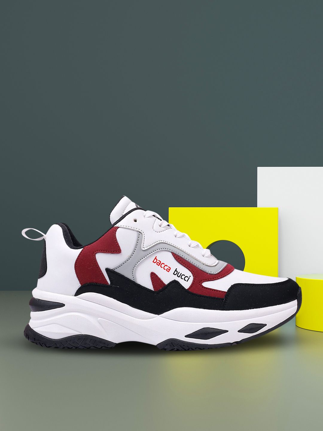 bacca bucci Men White Gyming, Cross Training, Fitness, Running Non-Marking Shoes-image-19