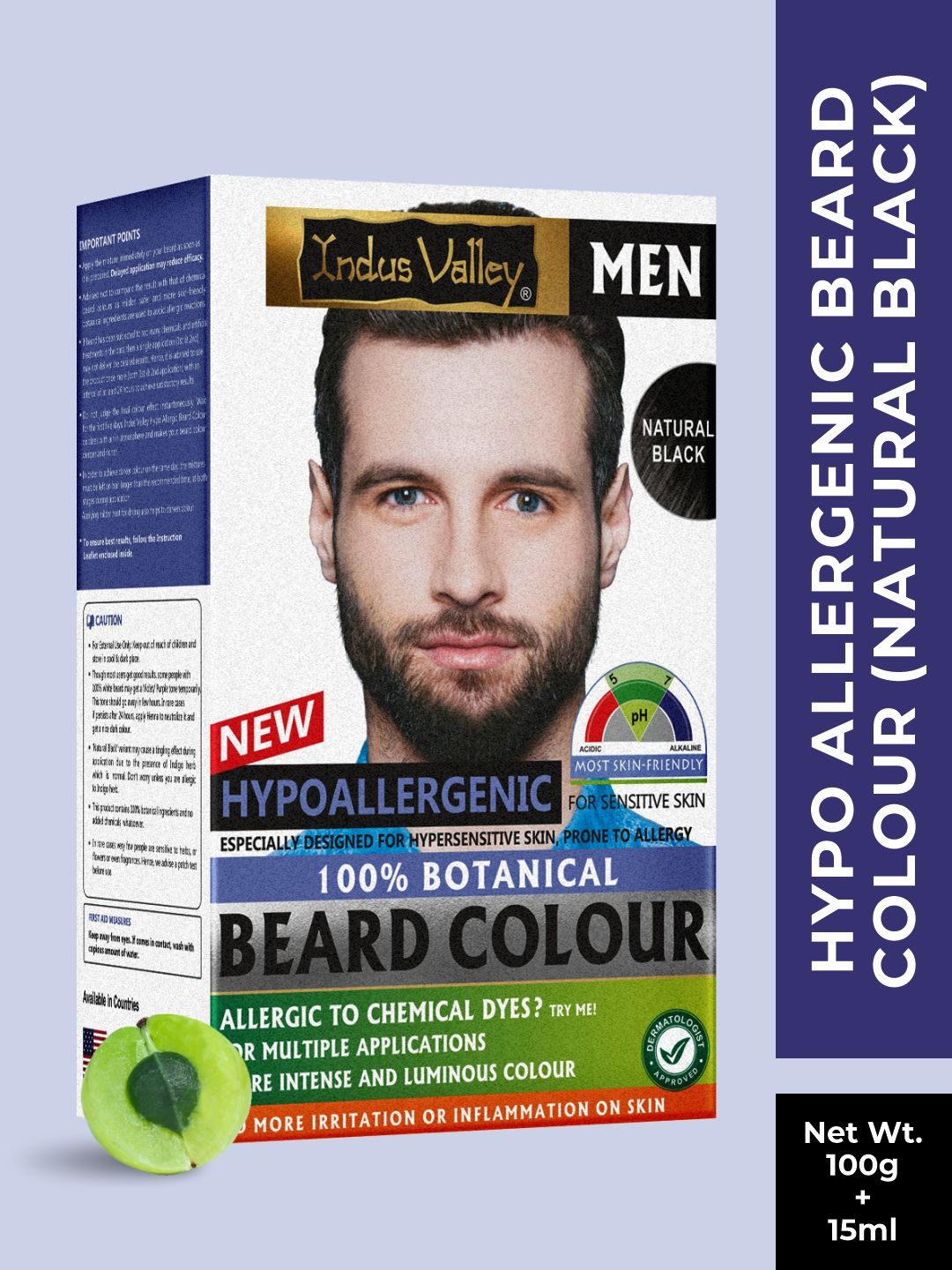 Indus Valley Men Black Botanical Hypo Allergic Beard Colour-picture-17