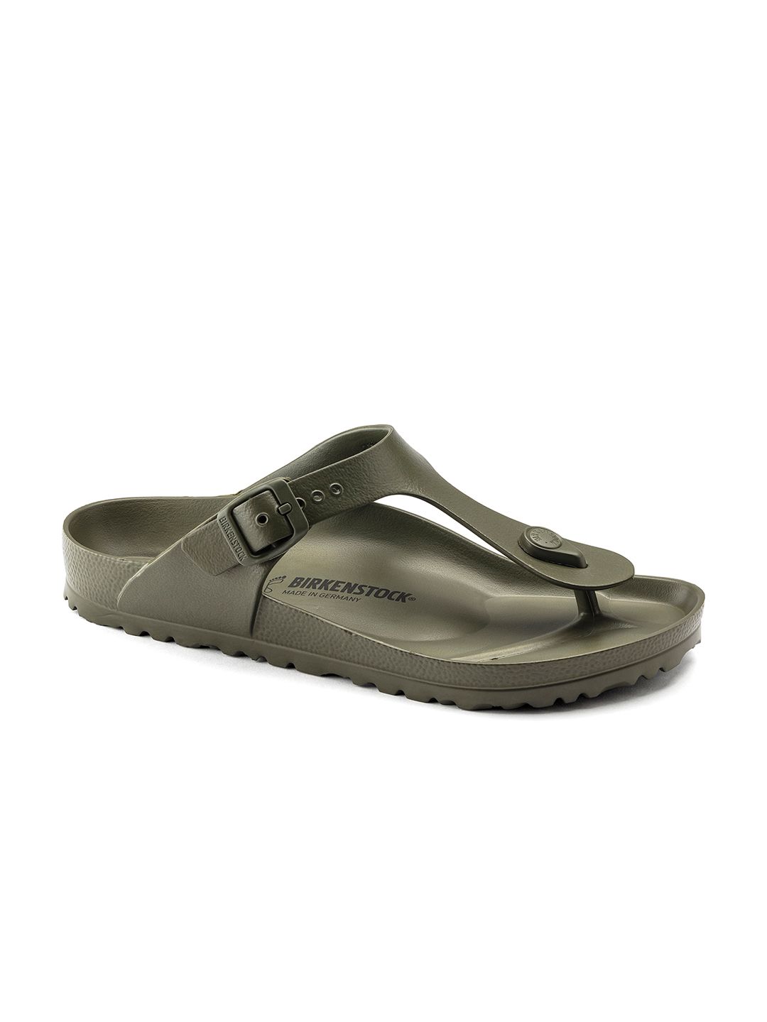 Birkenstock Unisex Gizeh Essentials Green Regular Slides-image-36