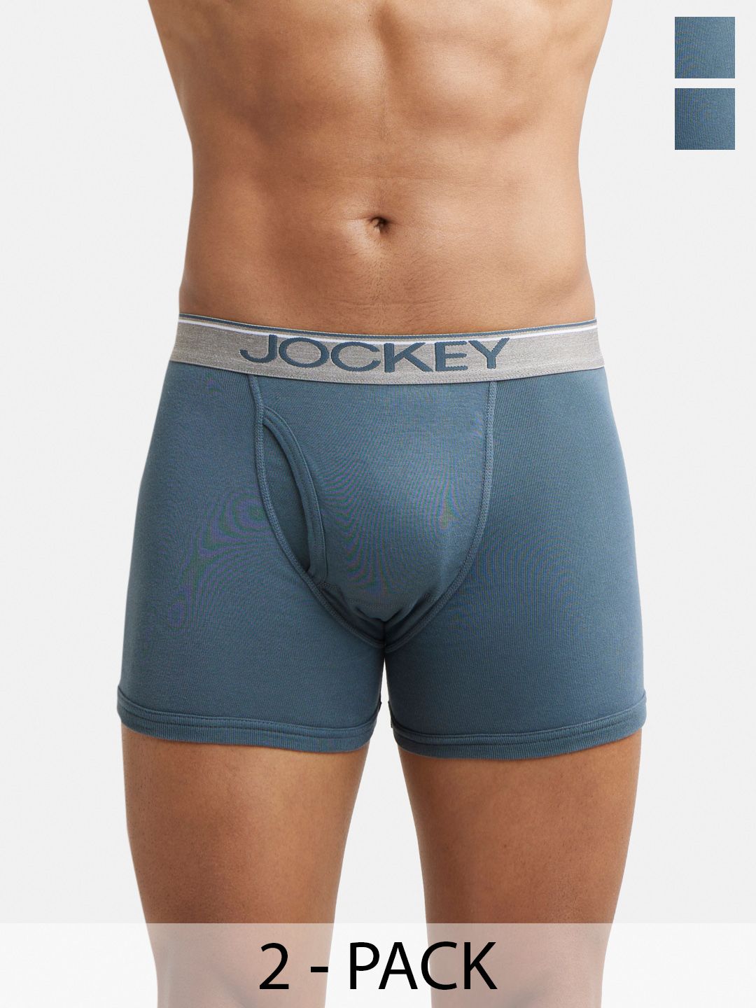 Men Jockey Pack of 2 Grey Boxer Briefs 8009-0201-DPSLT-picture-31