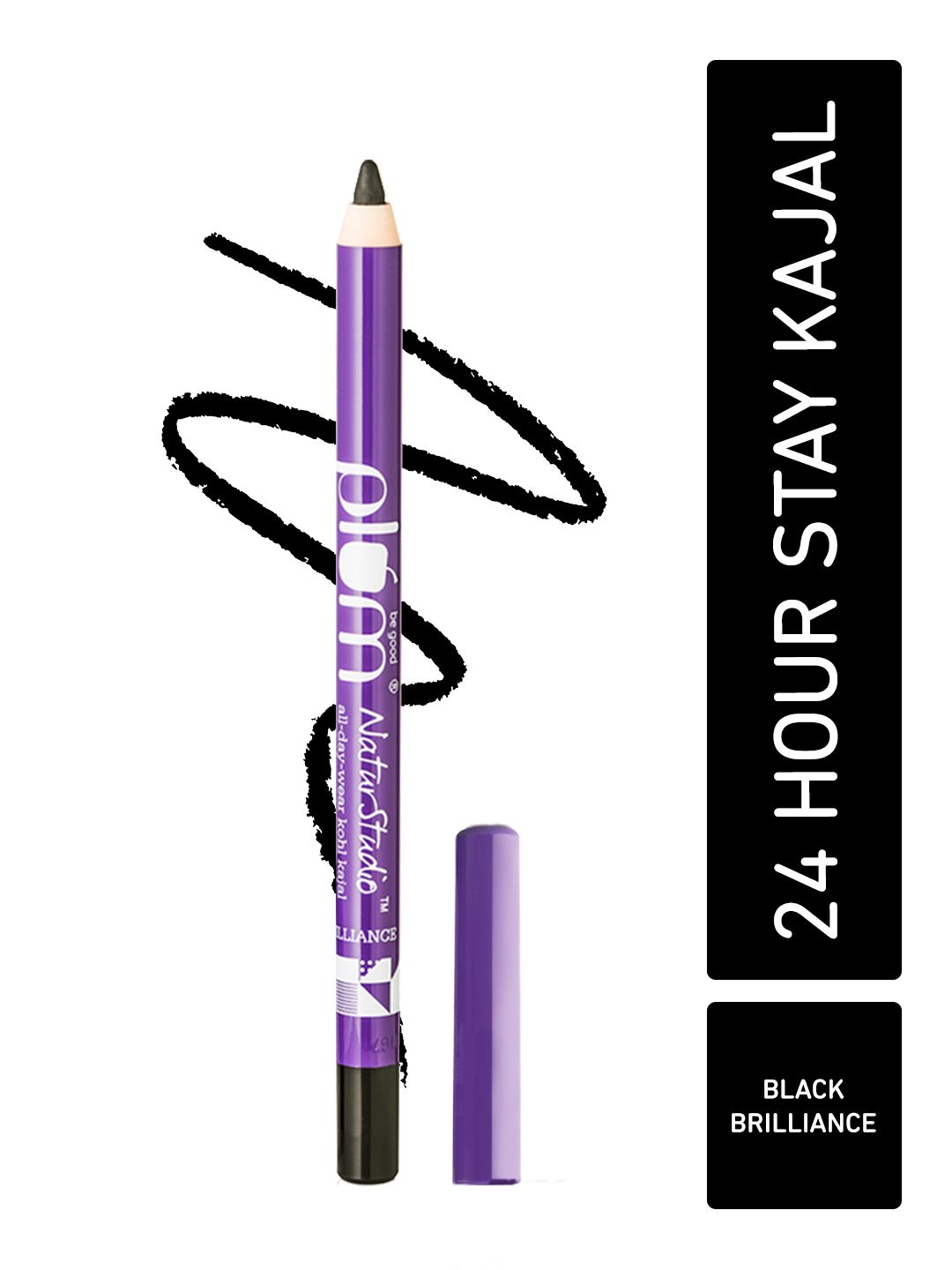 Plum NaturStudio All-Day-Wear Water & Smudge Proof Intense Matte Black Kajal Pencil-picture-14