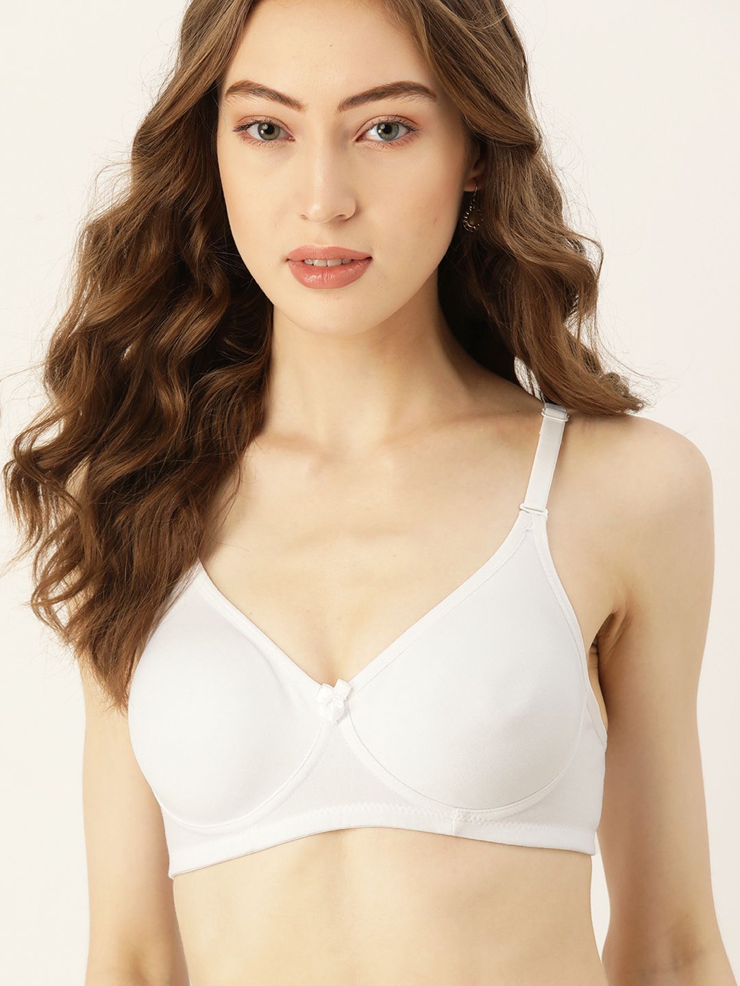 DressBerry Women White Solid Everyday Bra