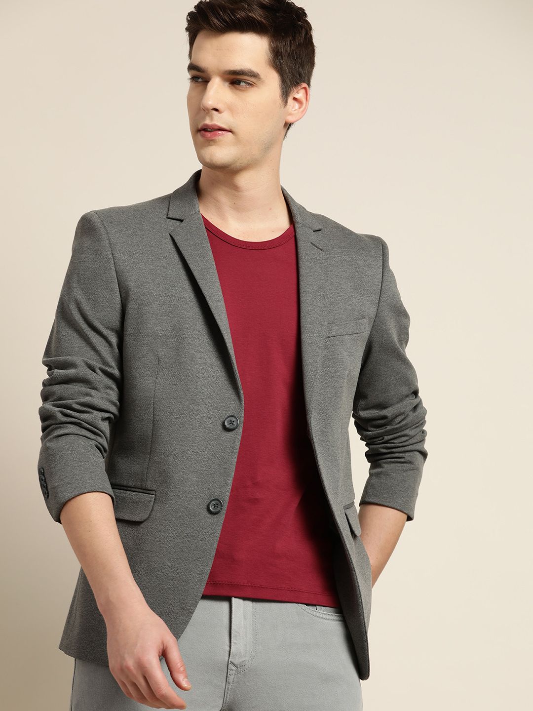 Charcoal 2024 casual blazer