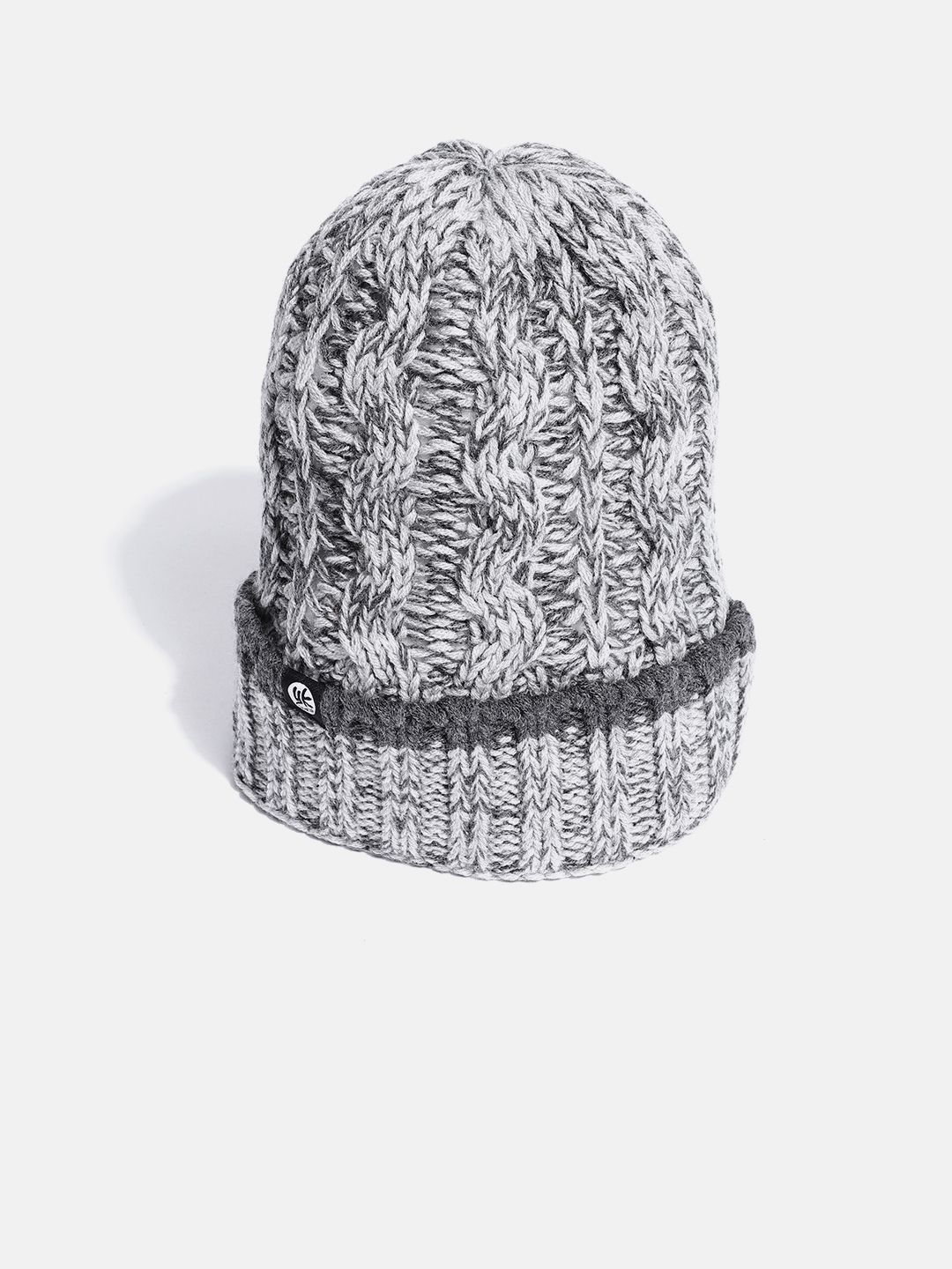 YK Kids Grey Woven Design Beanie-image-41