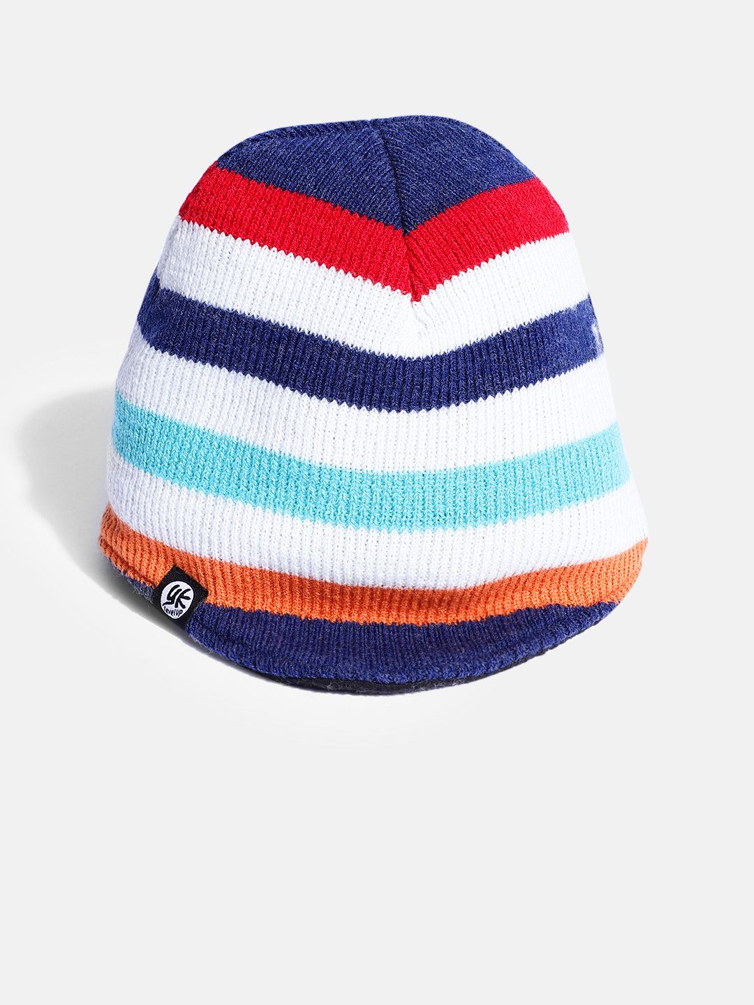 YK Kids Multicoloured Striped Beanie-picture-49