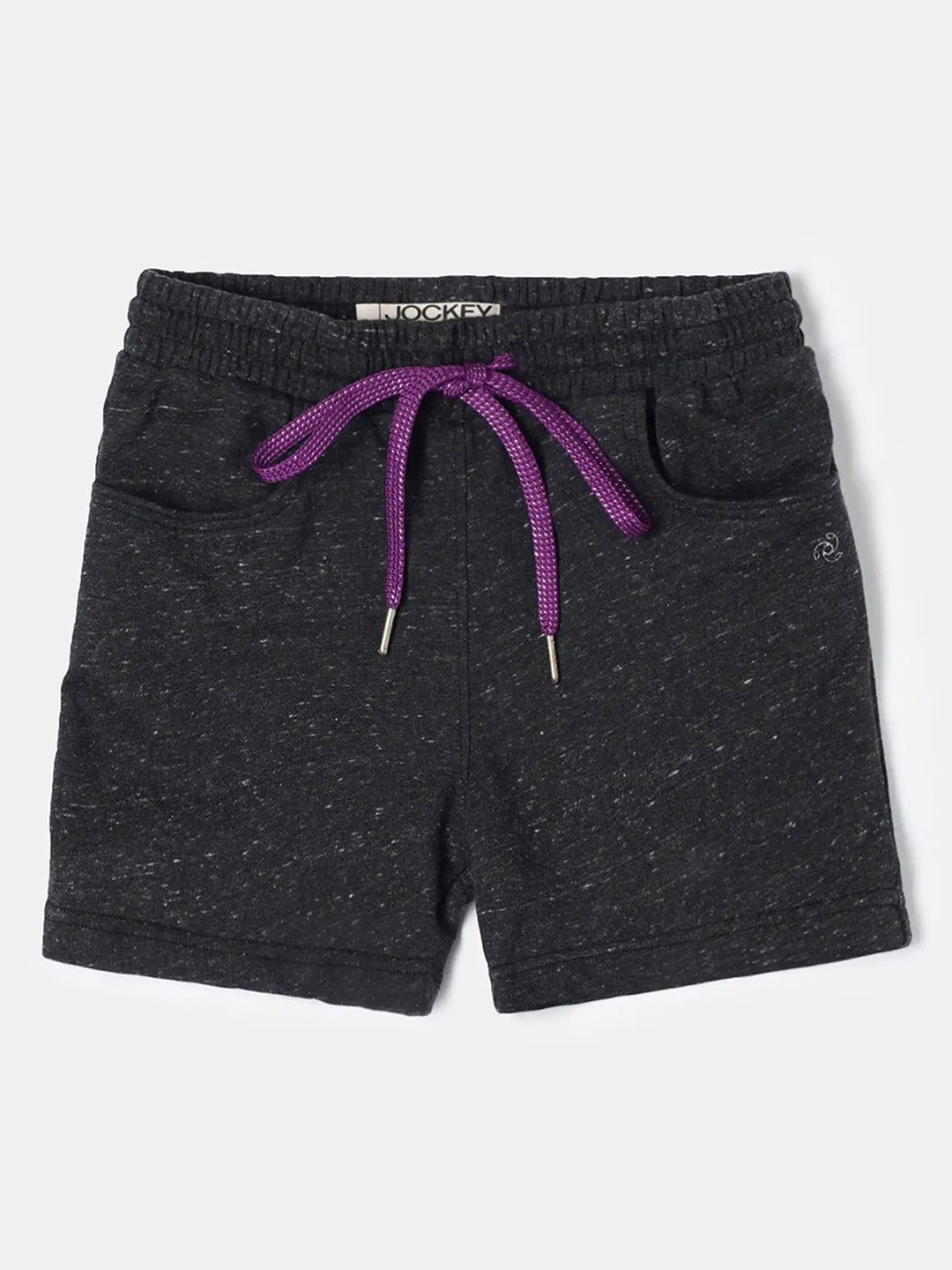 Jockey Girls Super Combed Cotton Regular Fit Solid Shorts With Side Pockets - AG04-picture-51