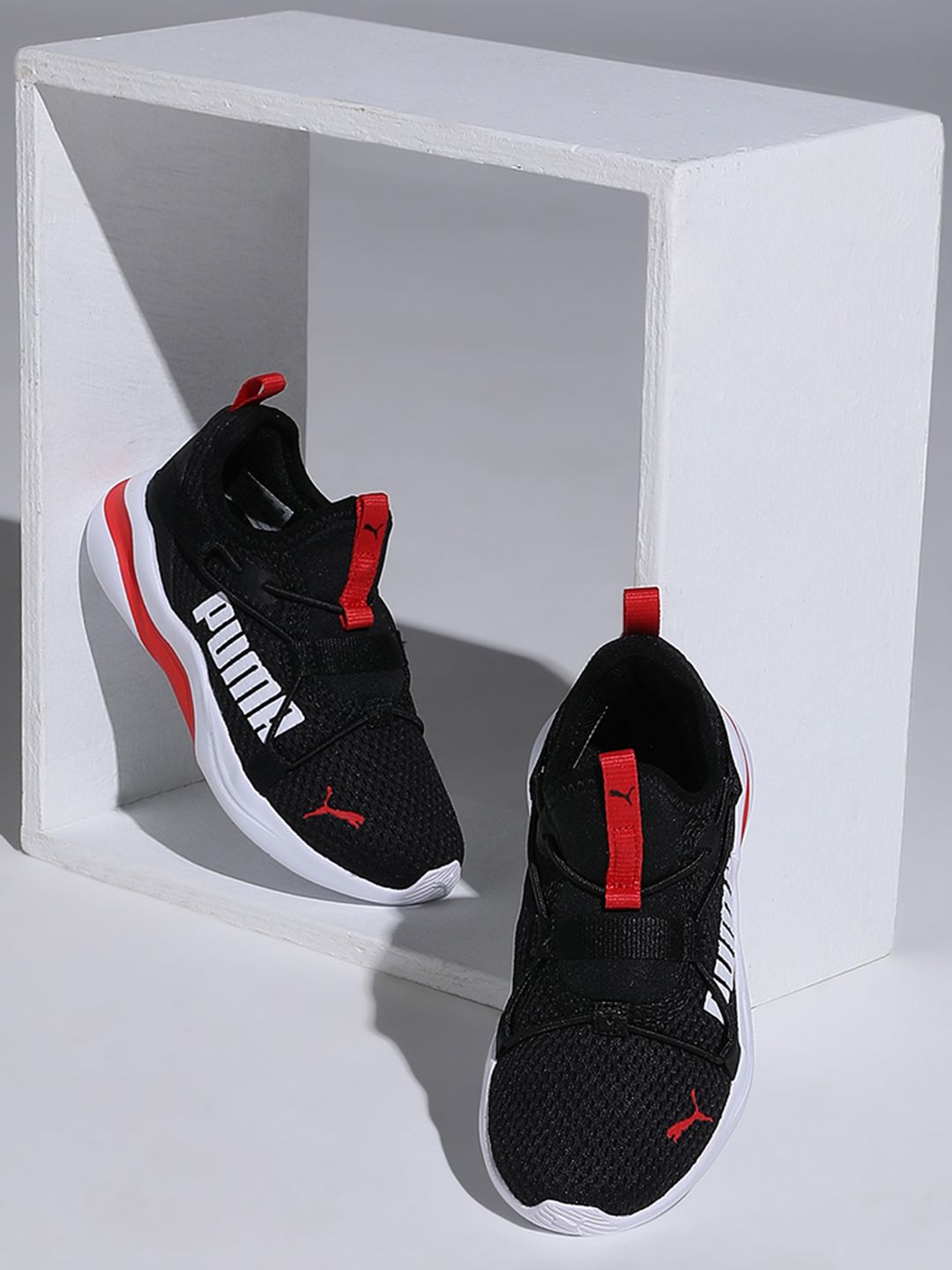 Puma Boys Black Rift Slip-On Pop Running Shoes-image-37