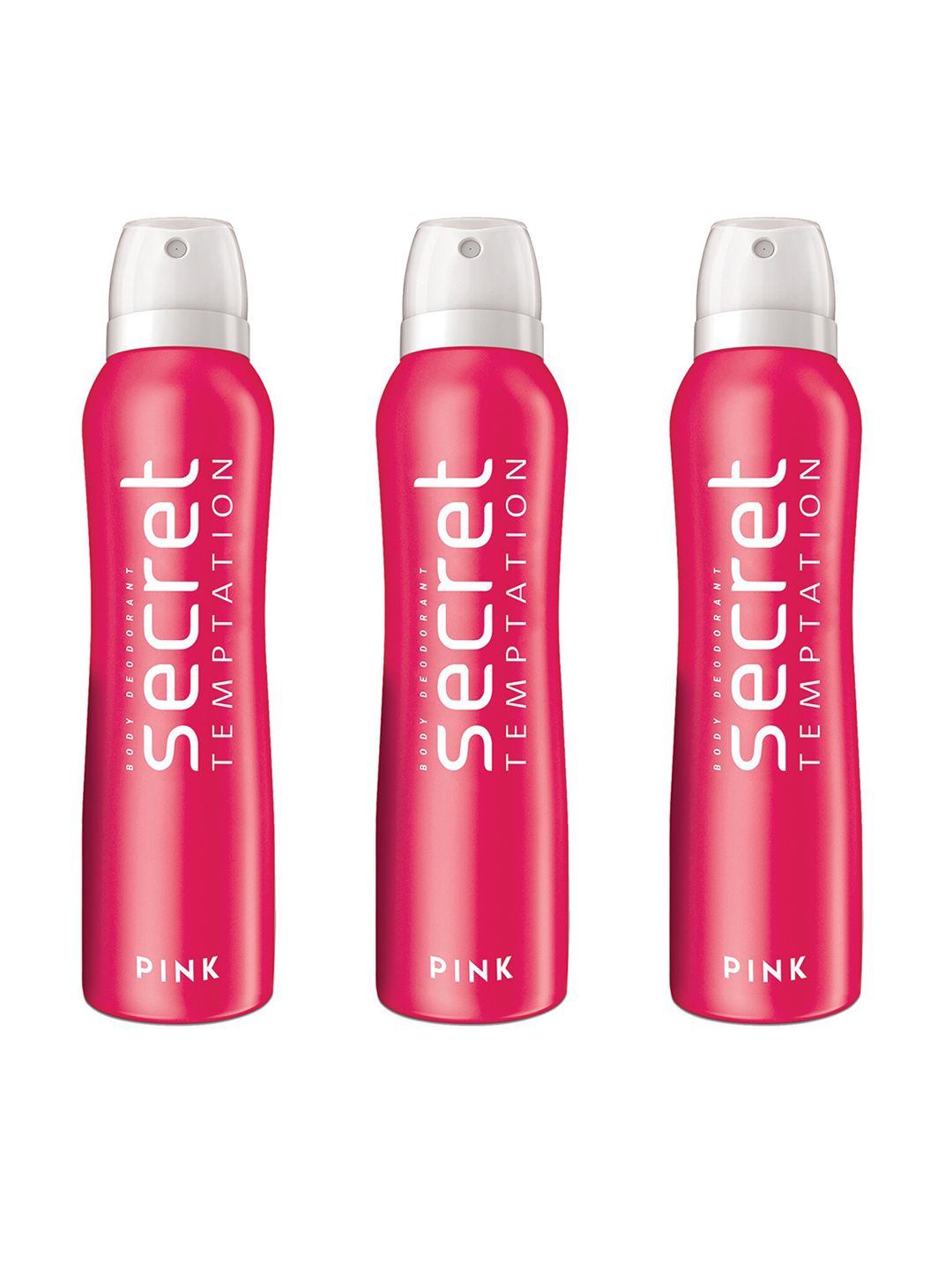 Secret Temptation Women Pink Deodorant Set of 3-150ml each-picture-25