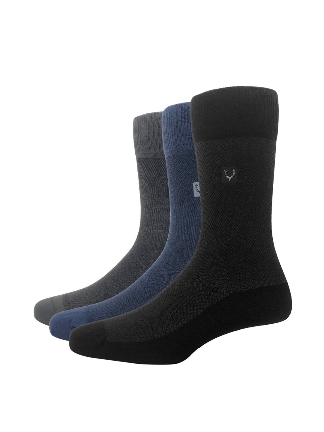 Allen Solly Men Pack Of 3 Solid Calf-Length Socks