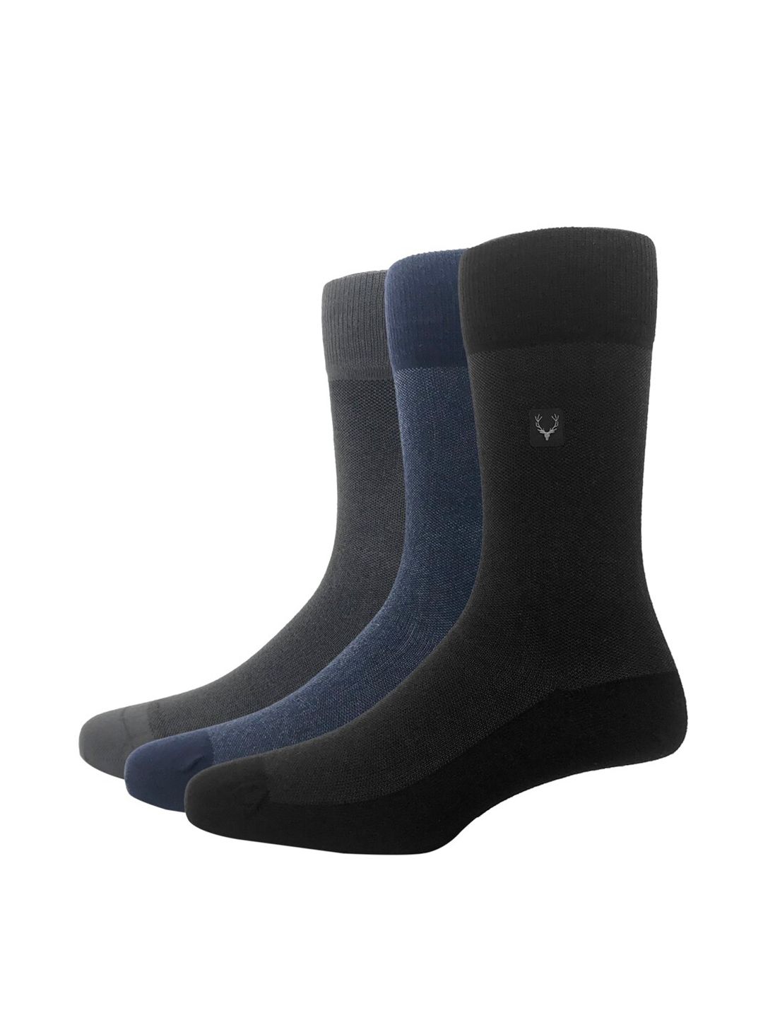 Allen Solly Men Pack Of 3 Solid Calf-Length Socks-picture-20