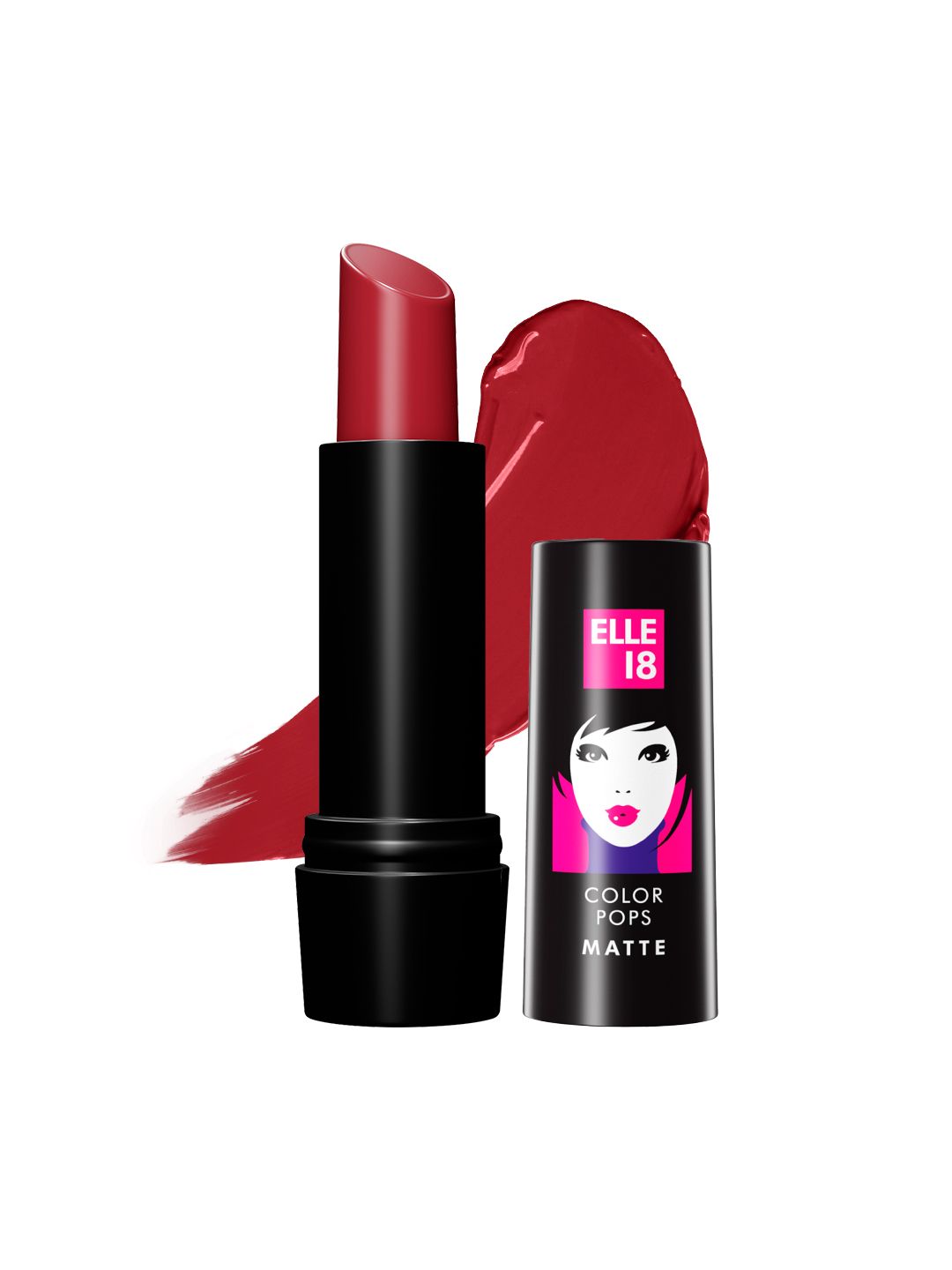 ELLE 18 Color Pops Matte Lip Color- Rockstar Red R32-image-23