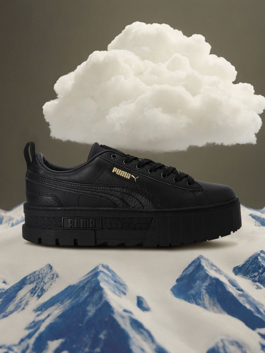 Puma Women Black Mayze Classic Trainers Sneakers-picture-18