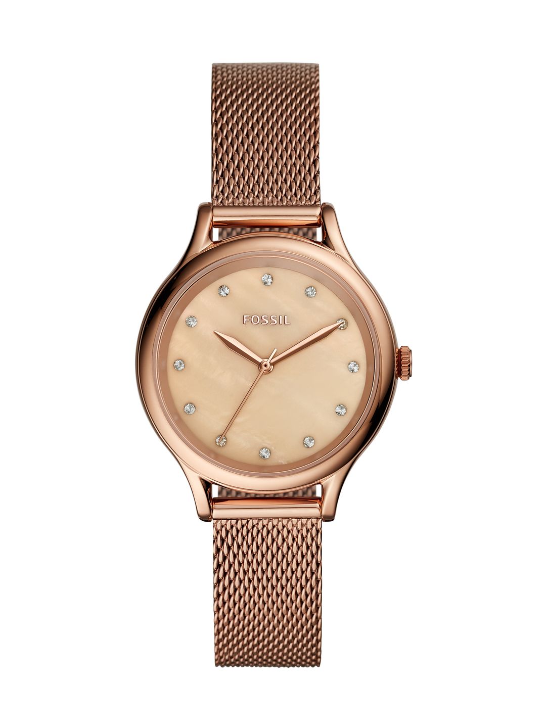 Fossil Women Rose-Gold Toned Laney Straps Analogue Watch BQ3392-image-36