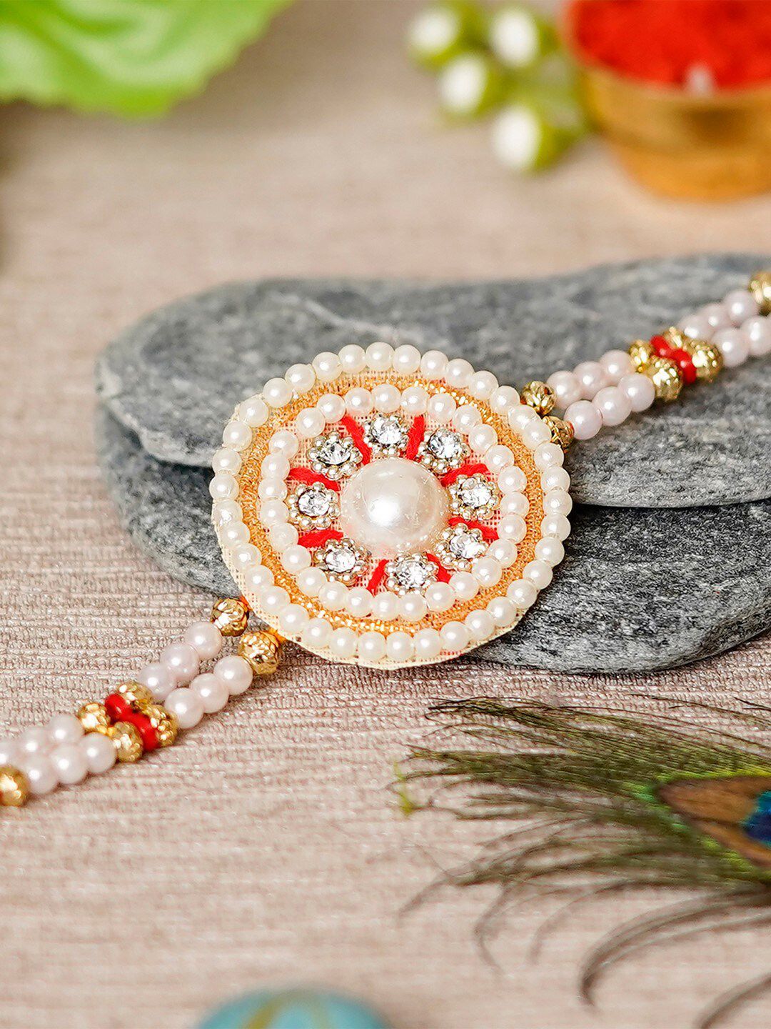 eCraftIndia Multicoloured Rakhi Gift Set-picture-42