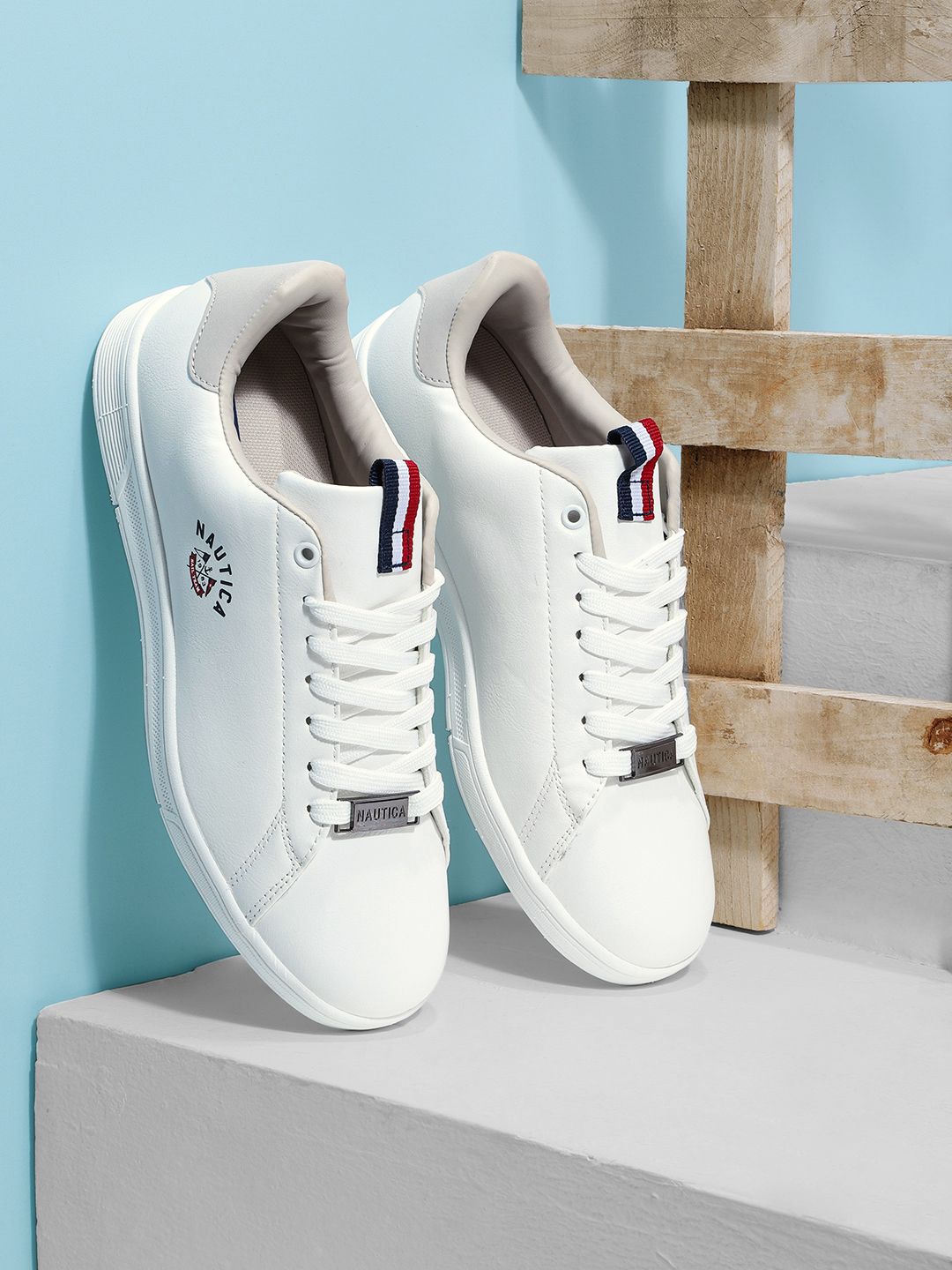 Nautica Men White Sneakers Price History