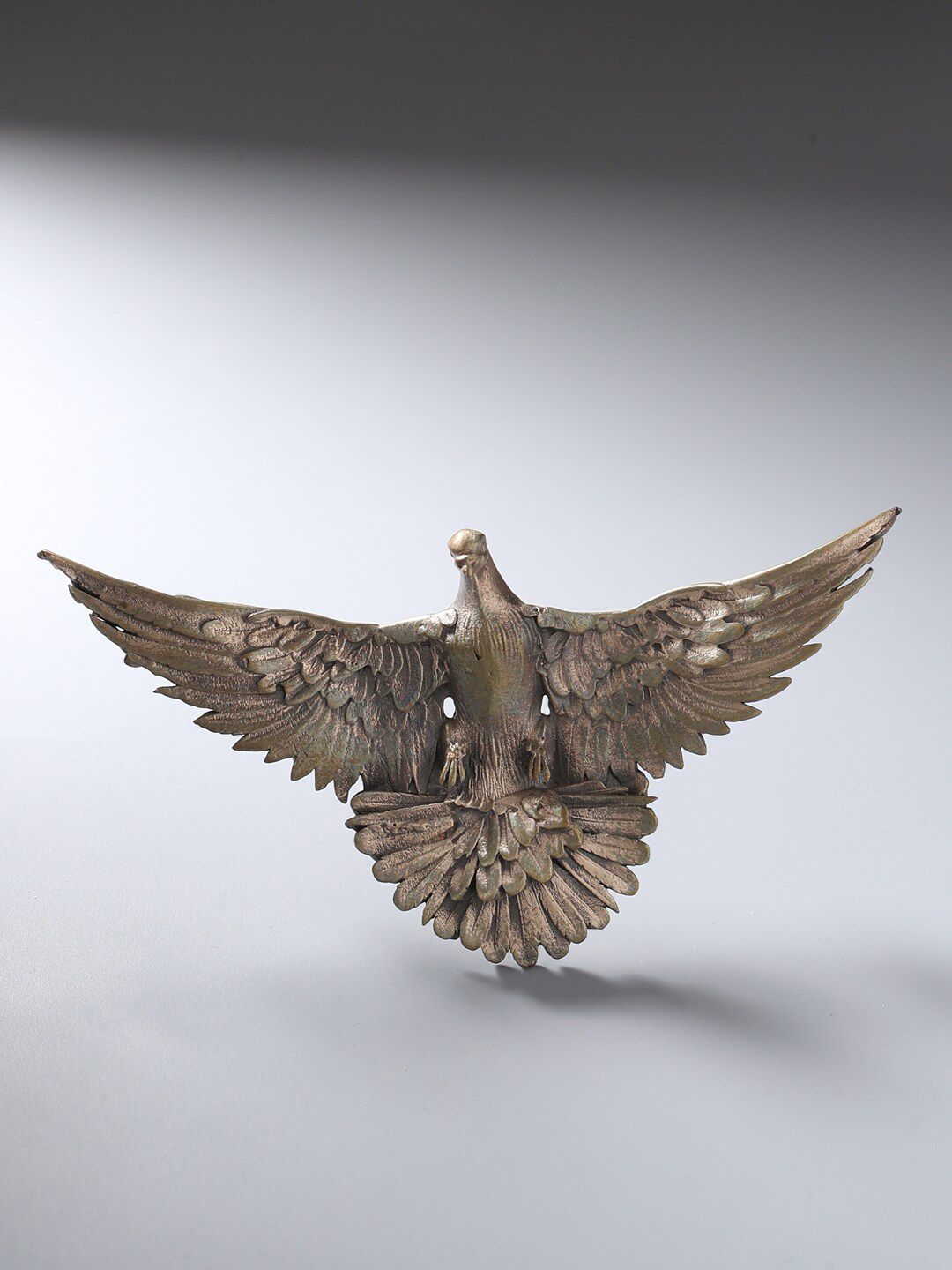 COSA NOSTRAA Men Antique Gold-Toned Flying Phoenix Brooch-picture-41